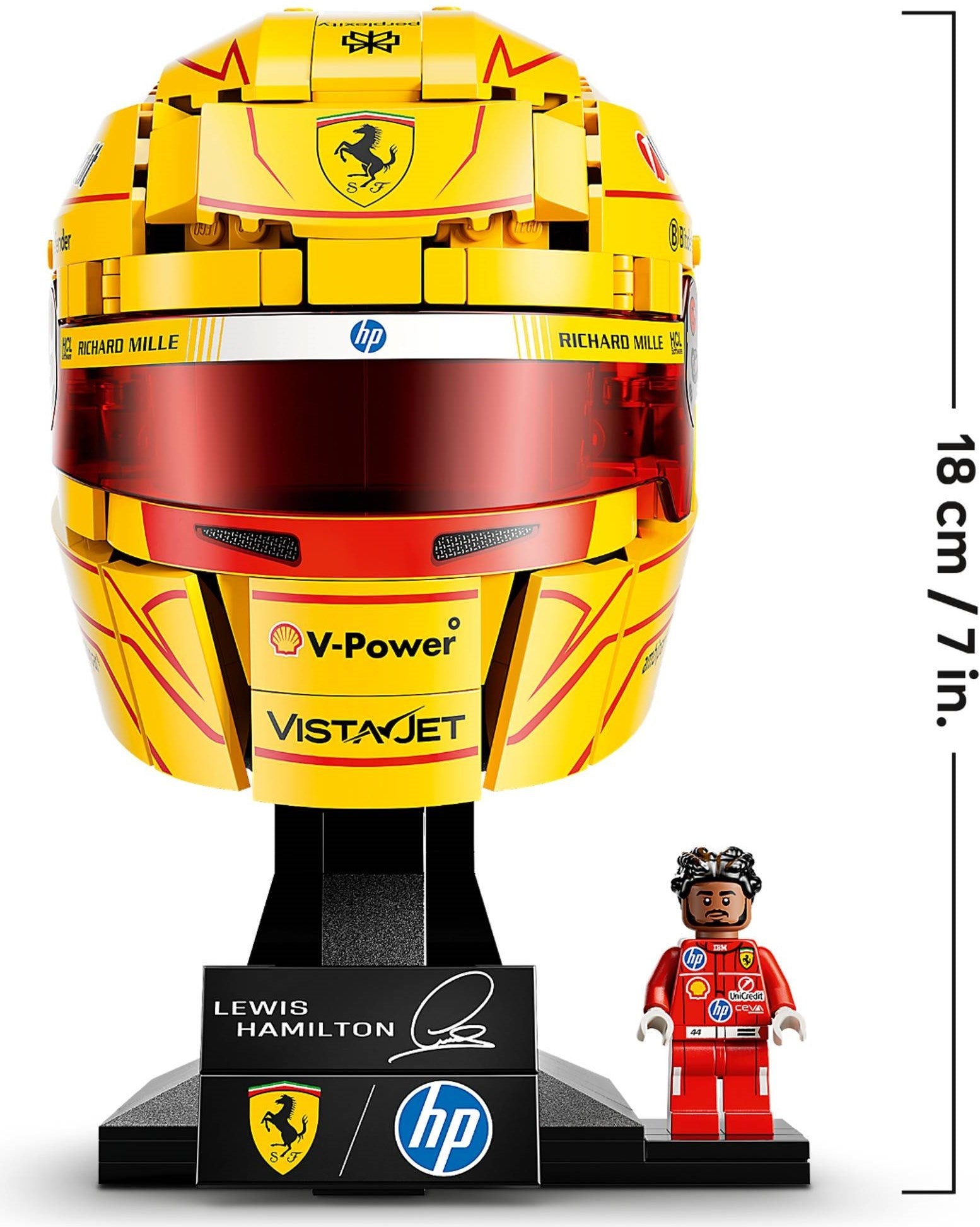 Scuderia Ferrari HP Lewis Hamilton Helmet  43022 | Editions | LEGO (image 13)