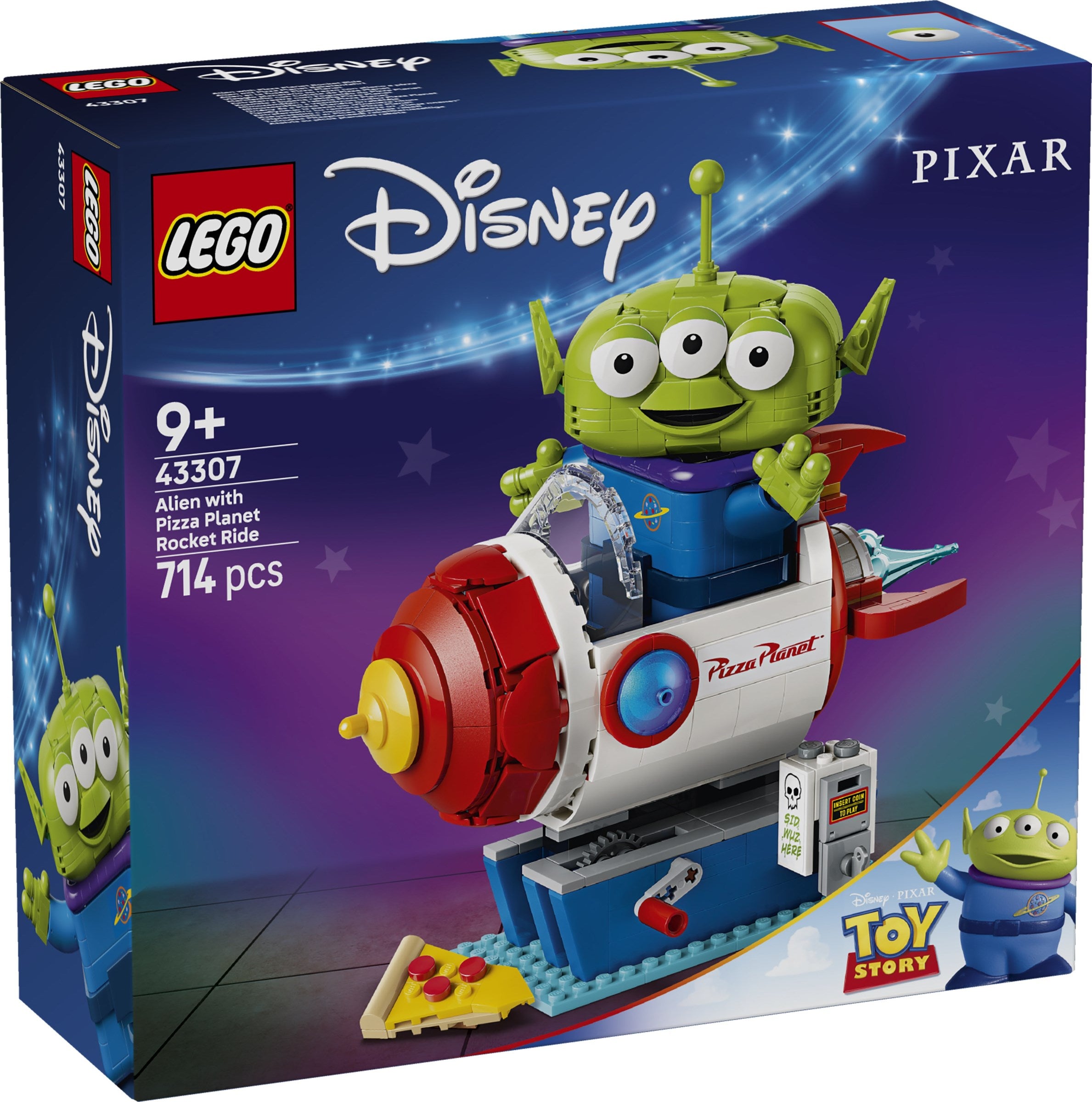Alien with Pizza Planet Rocket Ride 43307 | Disney | LEGO (image 2)