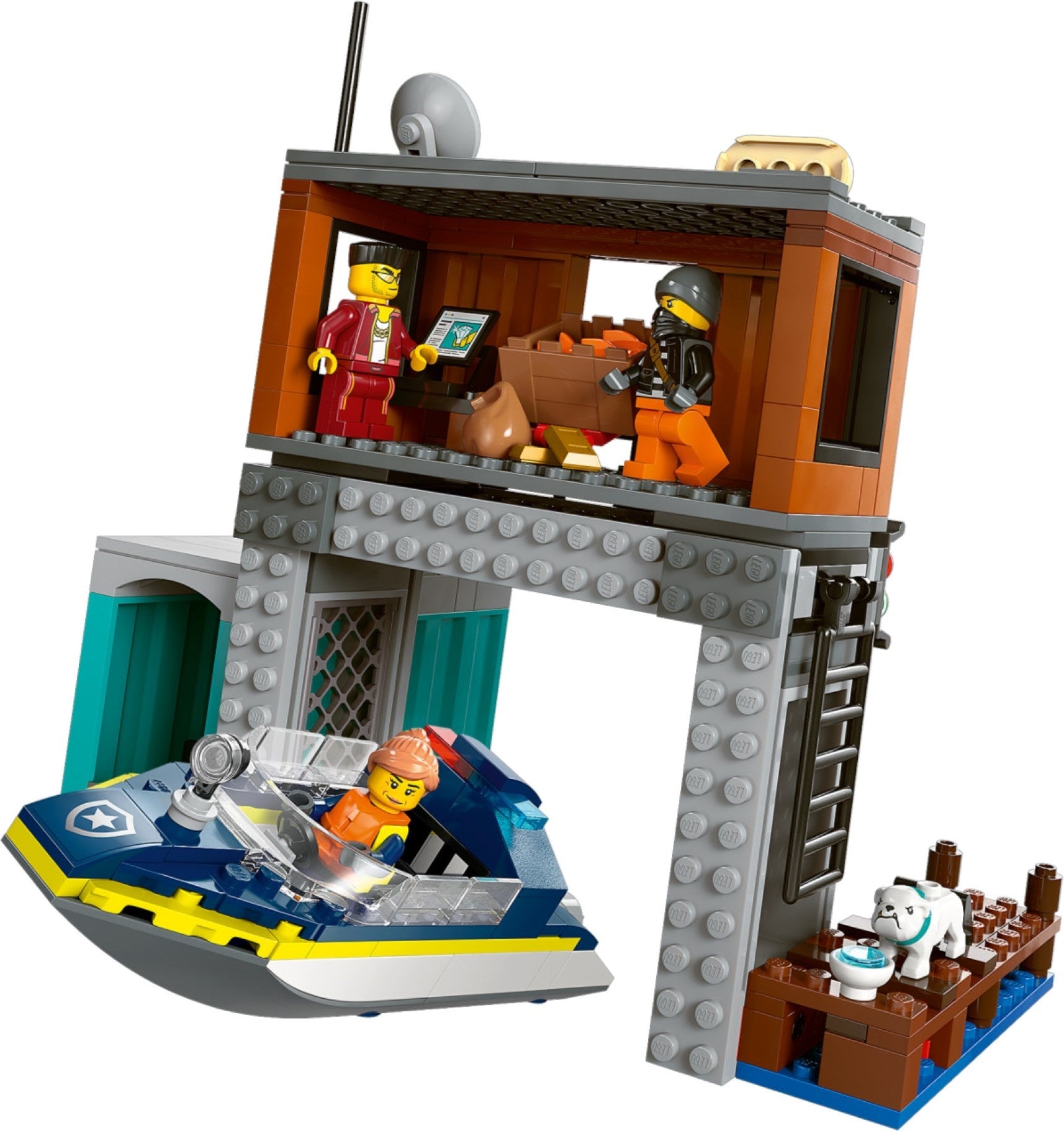 Police Speedboat and Crooks' Hideout 60417 | City | LEGO – image 3