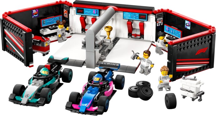 F1 Garage & Mercedes-AMG & Alpine Cars 60444 | City | LEGO