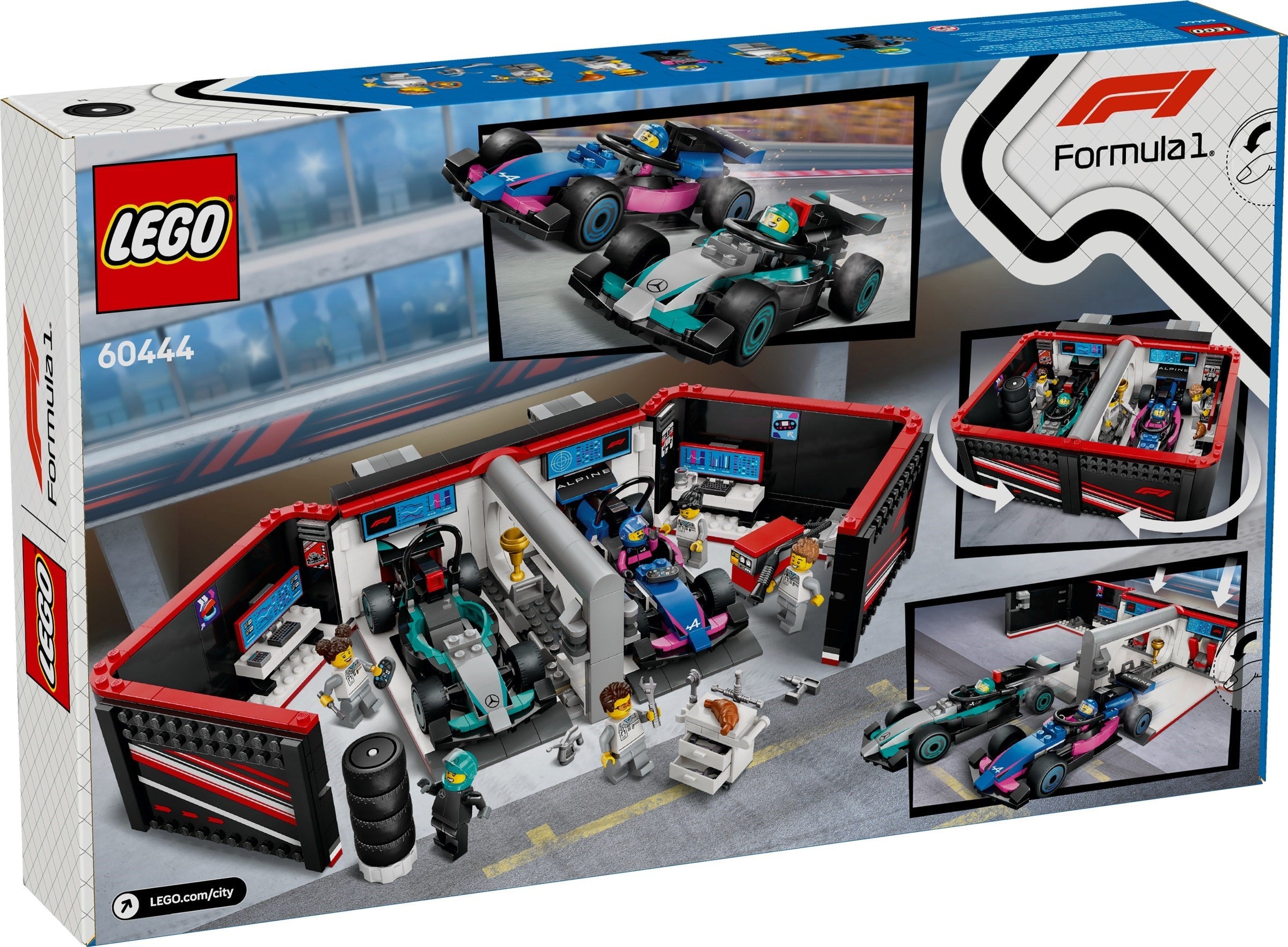 F1 Garage & Mercedes-AMG & Alpine Cars 60444 | City | LEGO – image 2