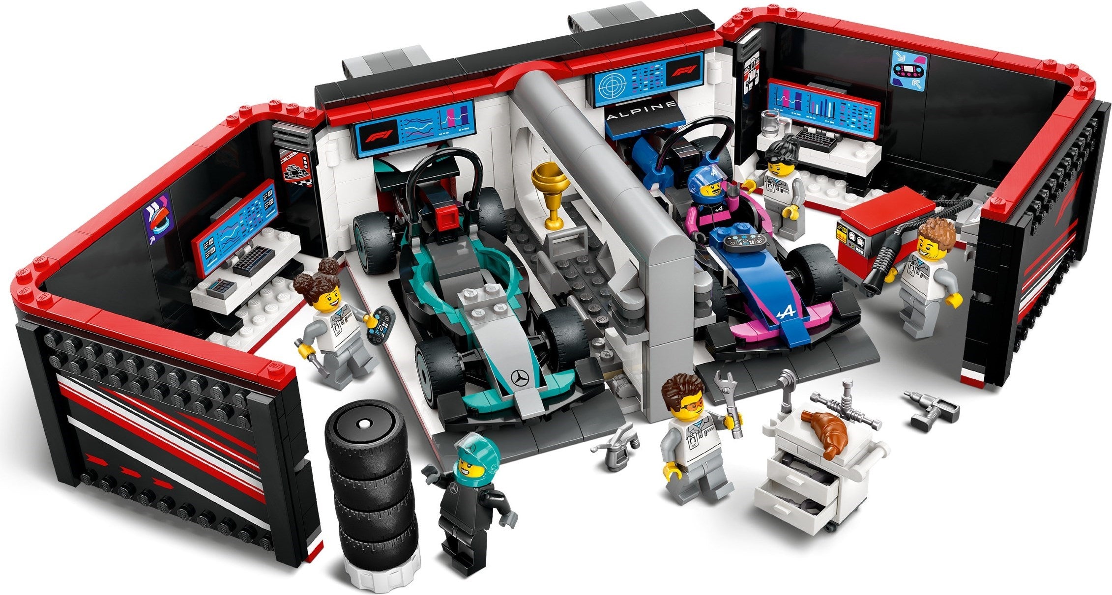 F1 Garage & Mercedes-AMG & Alpine Cars 60444 | City | LEGO – image 5