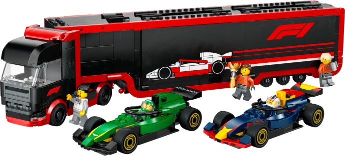 F1 Truck with RB20 & AMR24 F1 Cars 60445 | City | LEGO