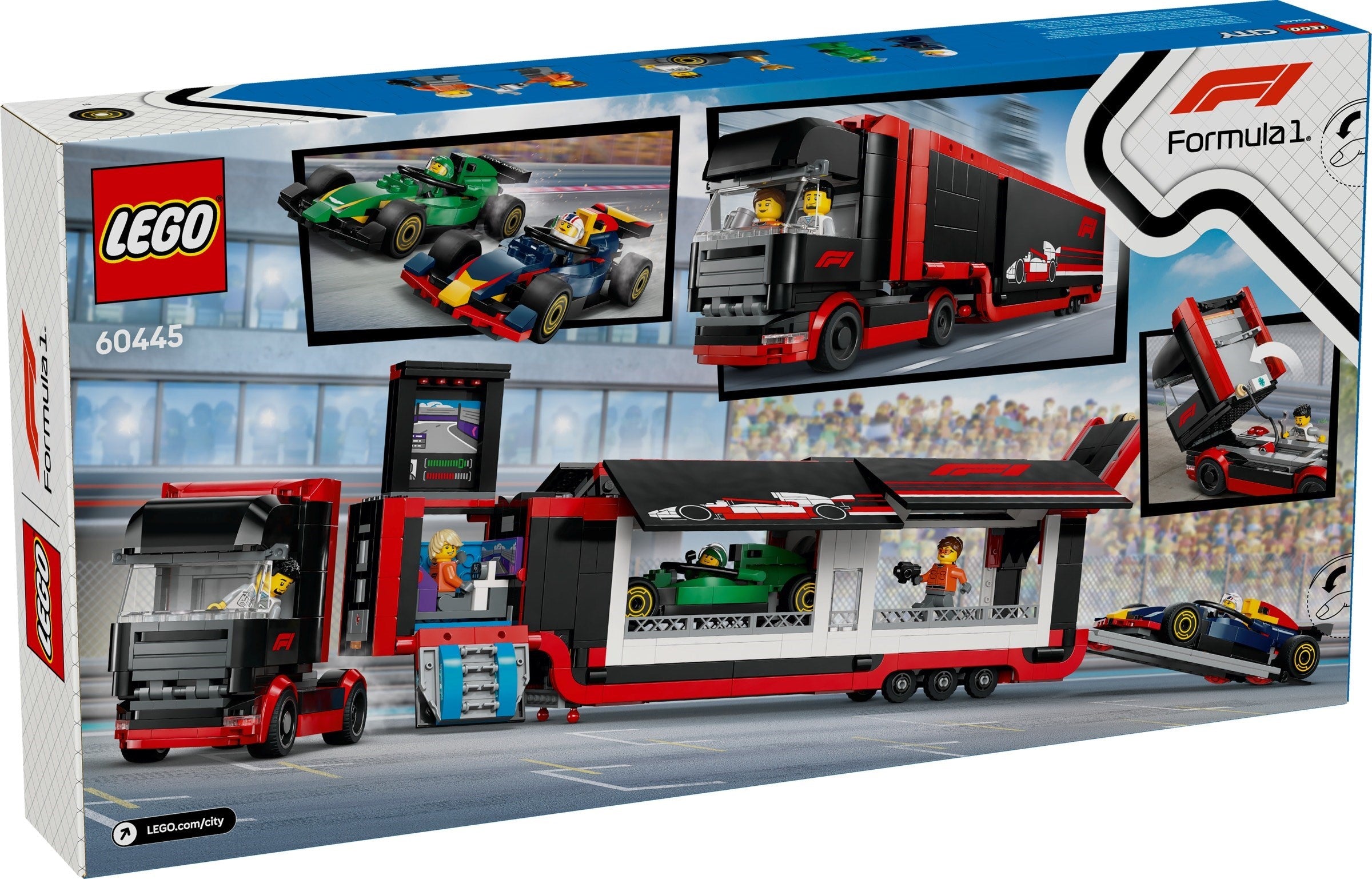 F1 Truck with RB20 & AMR24 F1 Cars 60445 | City | LEGO – image 2