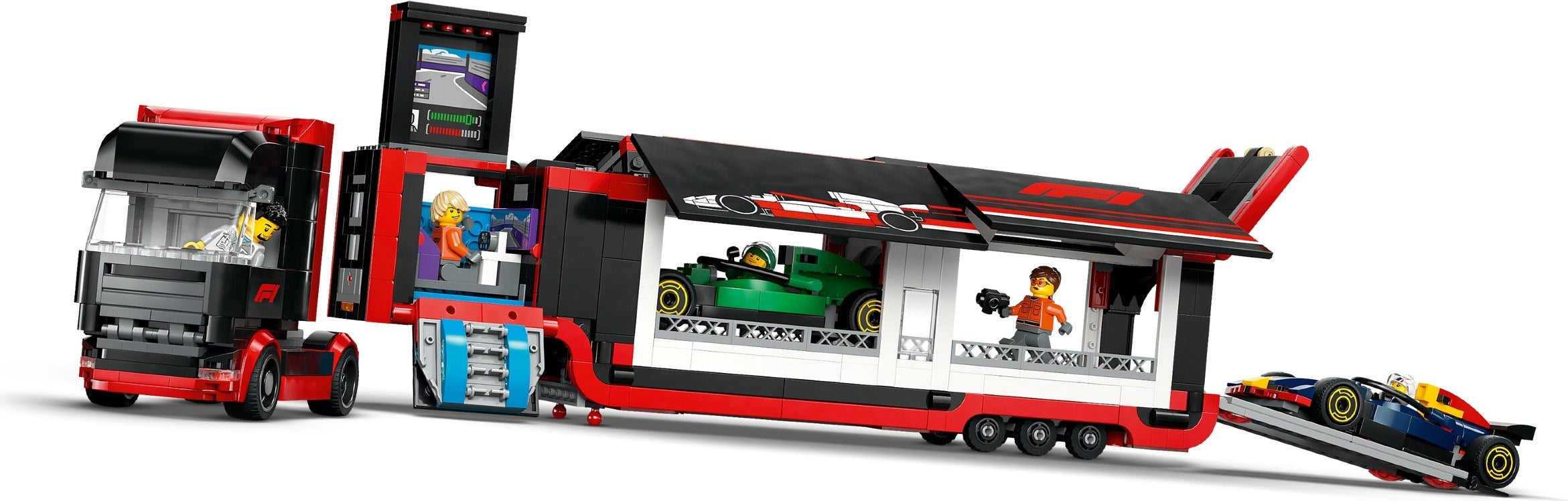F1 Truck with RB20 & AMR24 F1 Cars 60445 | City | LEGO – image 5
