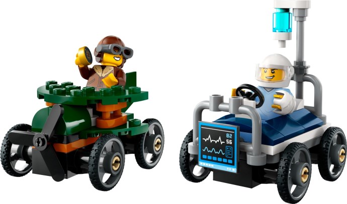 Airplane vs. Hospital Bed Race Car Pack 60459 | City | LEGO