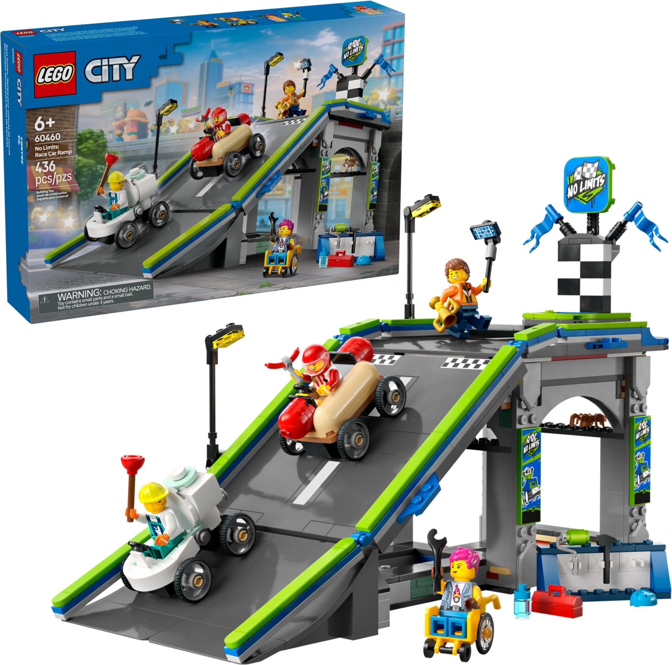 No Limits: Race Car Ramp Track 60460 | City | LEGO – image 3