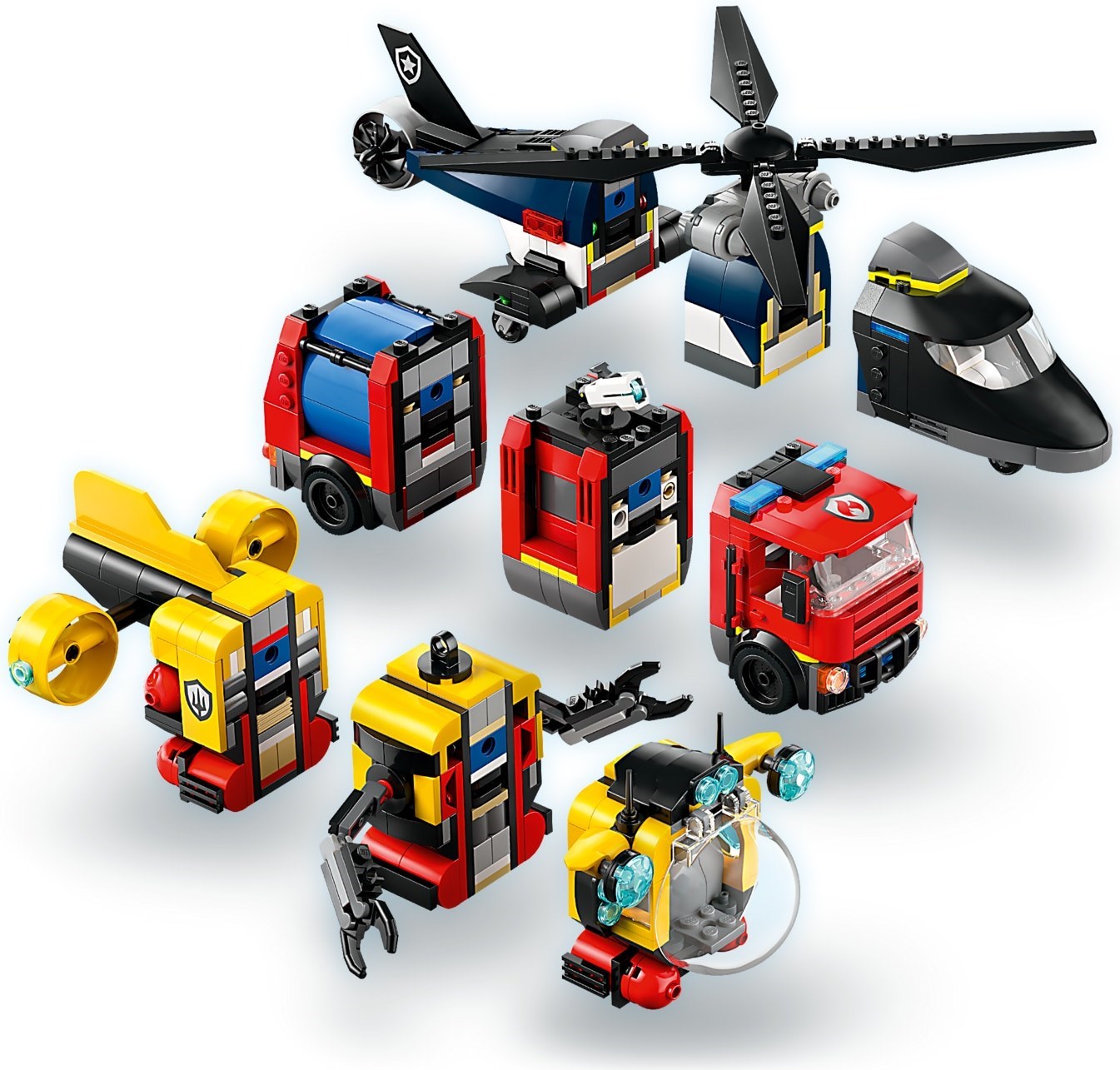 Helicopter, Fire Truck & Submarine Remix 60462 | City | LEGO – image 8