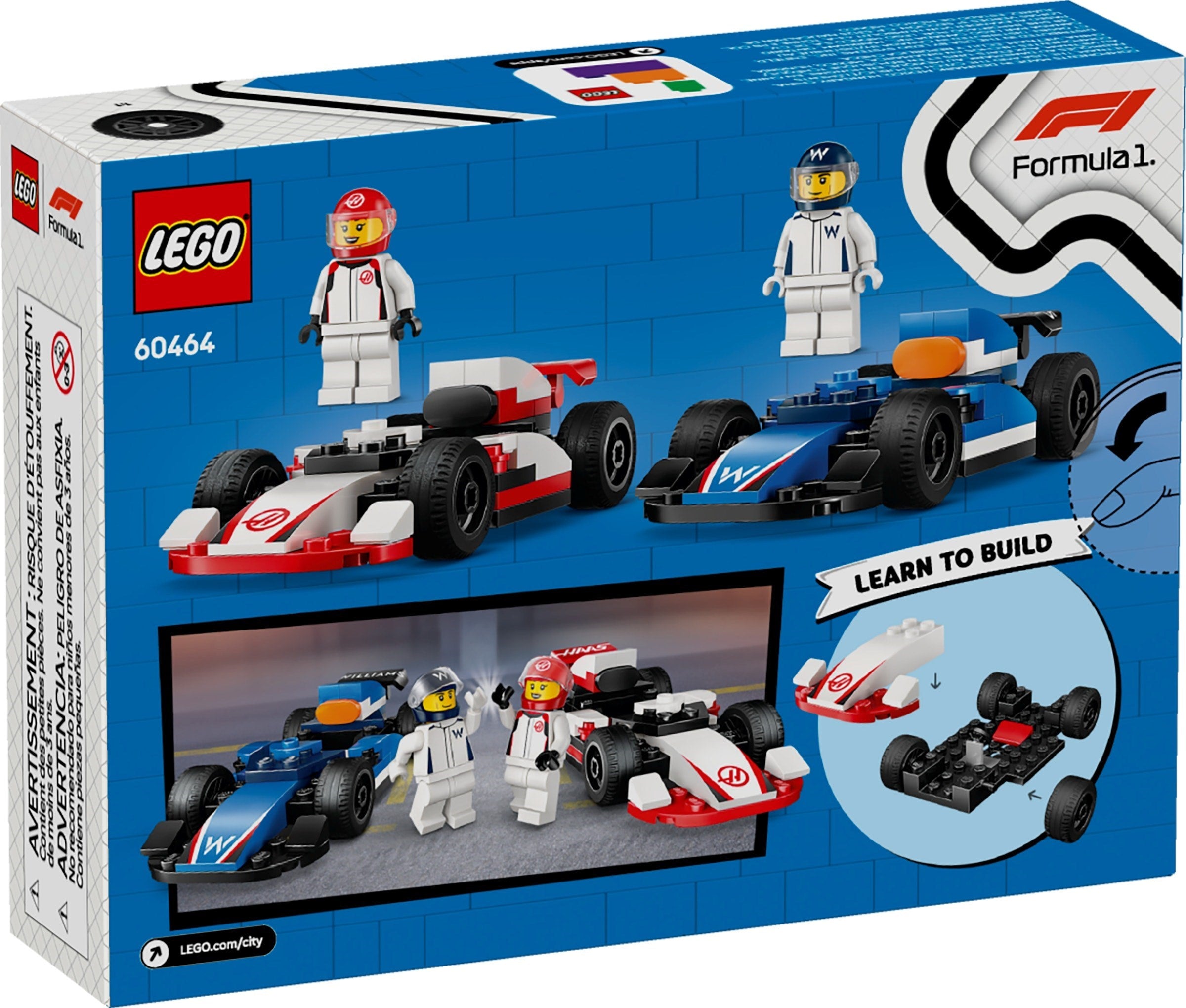 F1 Williams Racing & Haas F1 Race Cars 60464 | City | LEGO – image 2