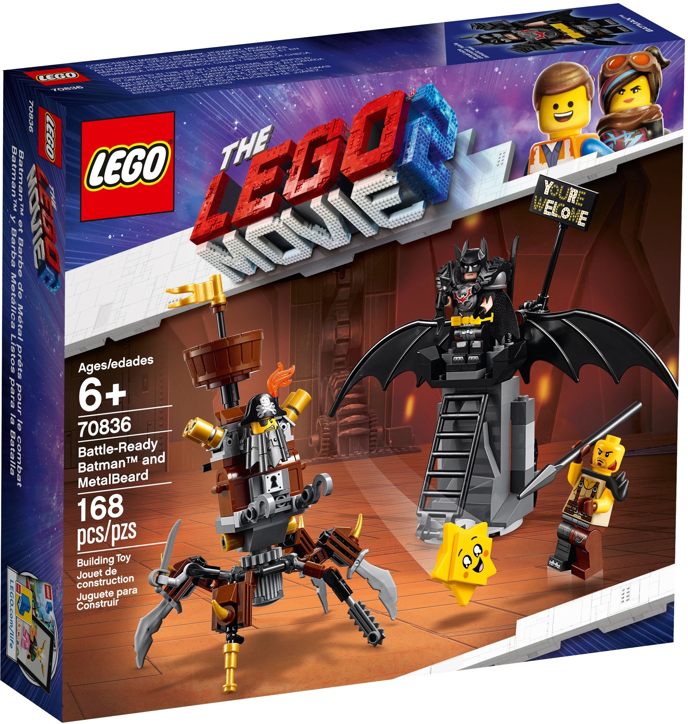 Battle-Ready Batman and MetalBeard 70836 | The LEGO Movie 2 | LEGO – image 2