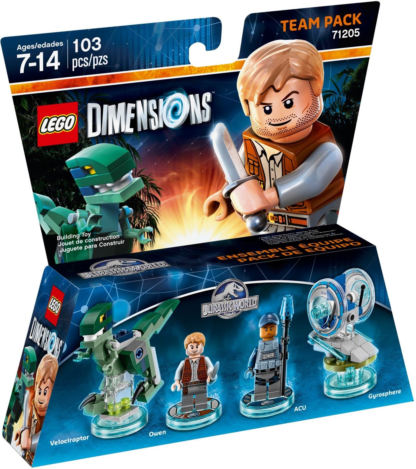 Jurassic World-Team Pack 71205 | Dimension Team Pack | LEGO