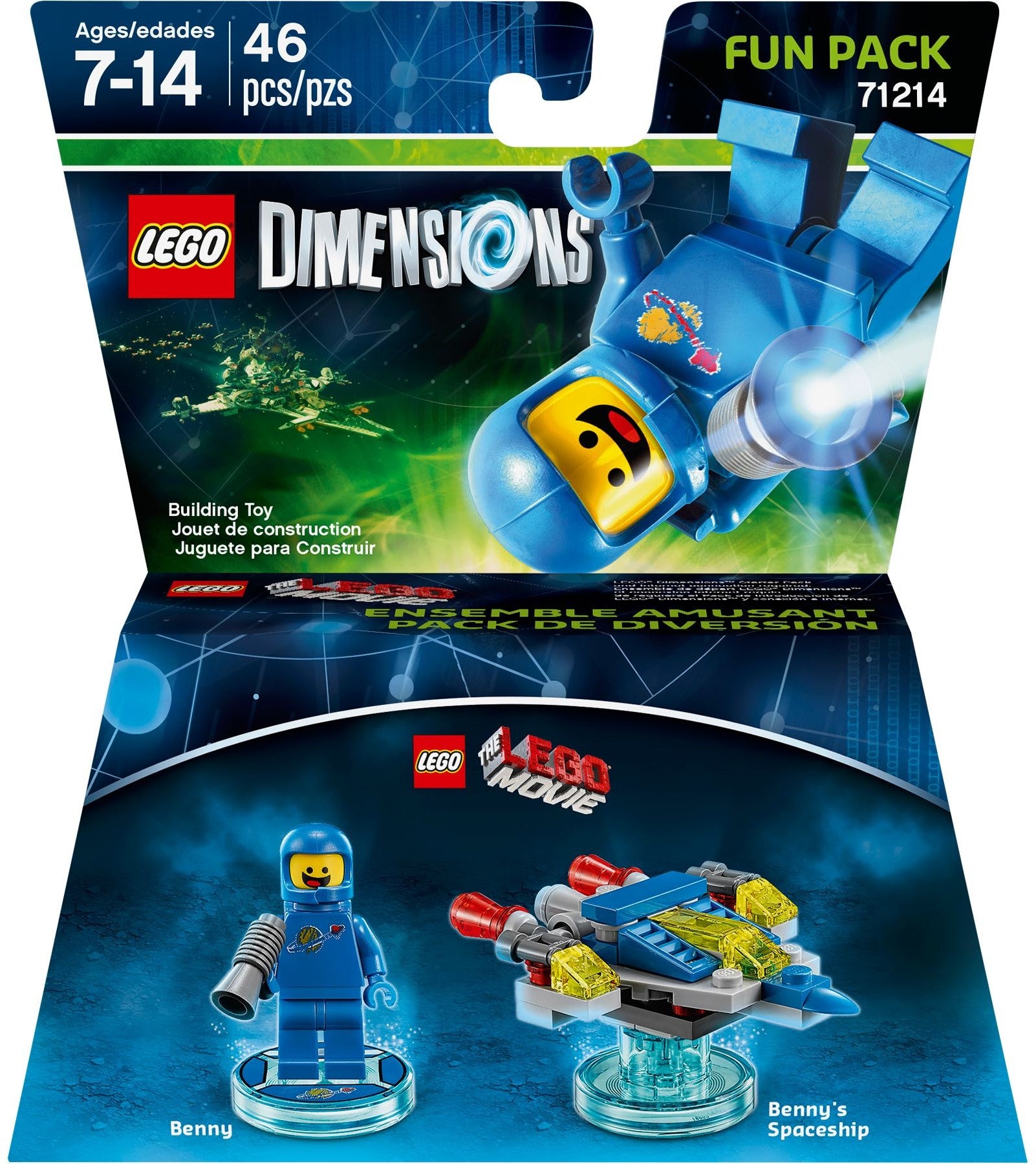 The Lego Movie-Benny & Spaceship-Fun Pack 71214 | Dimension Team Pack | LEGO