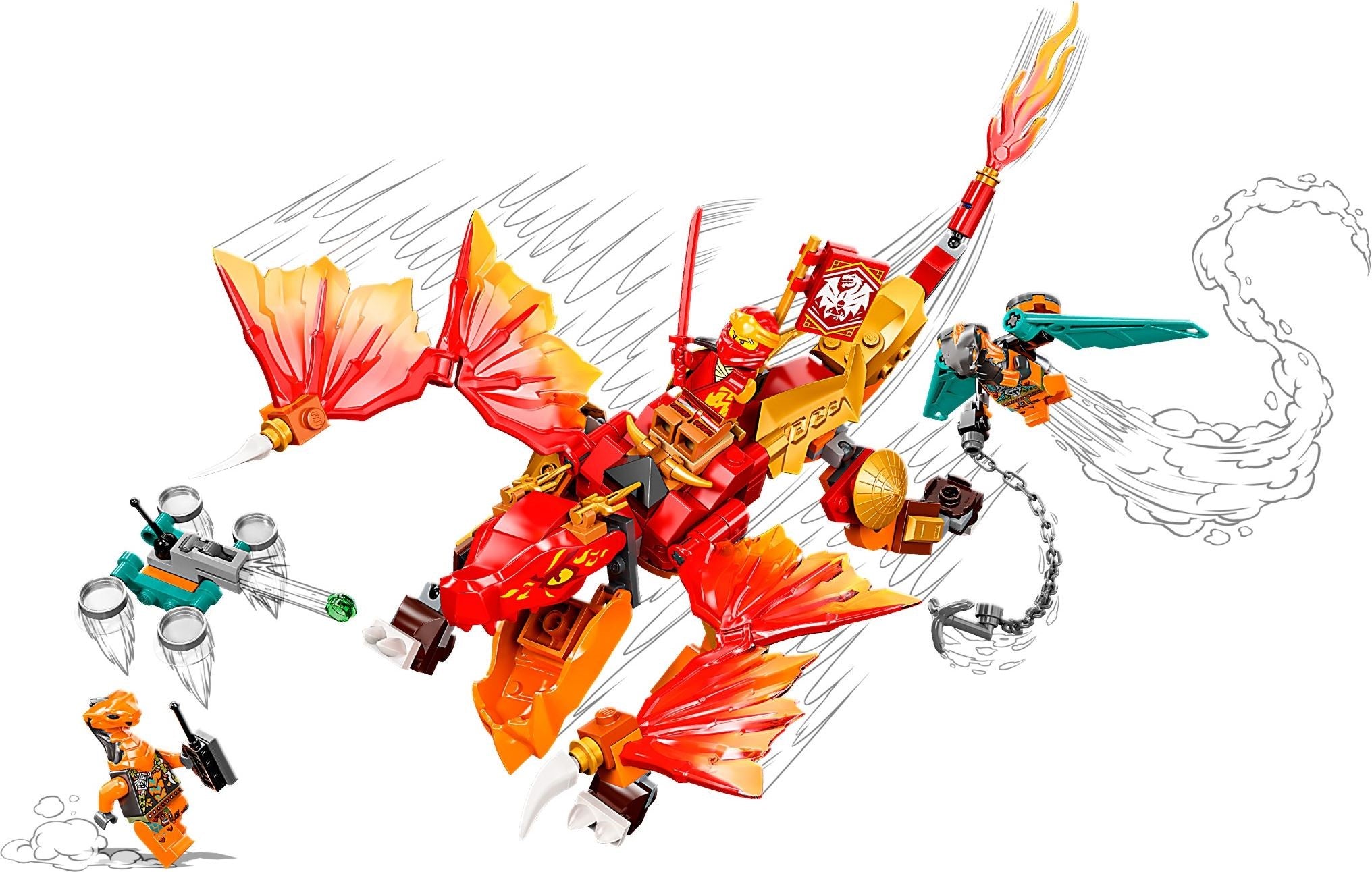 Kai's Fire Dragon EVO 71762 | Ninjago | LEGO (image 3)