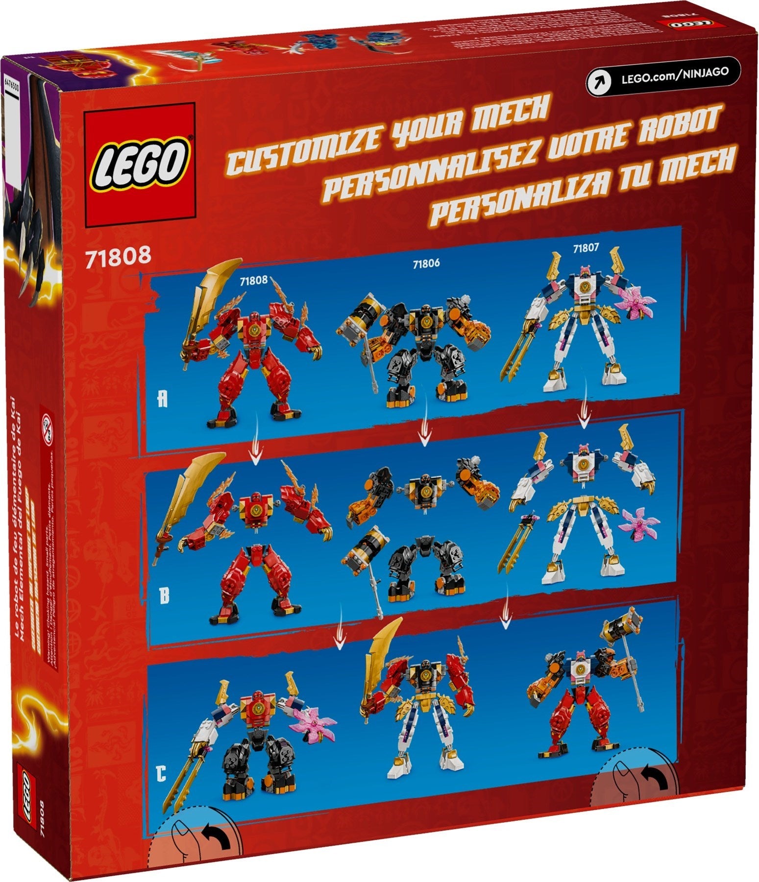 Kai's Elemental Fire Mech 71808 | Ninjago | LEGO – image 4