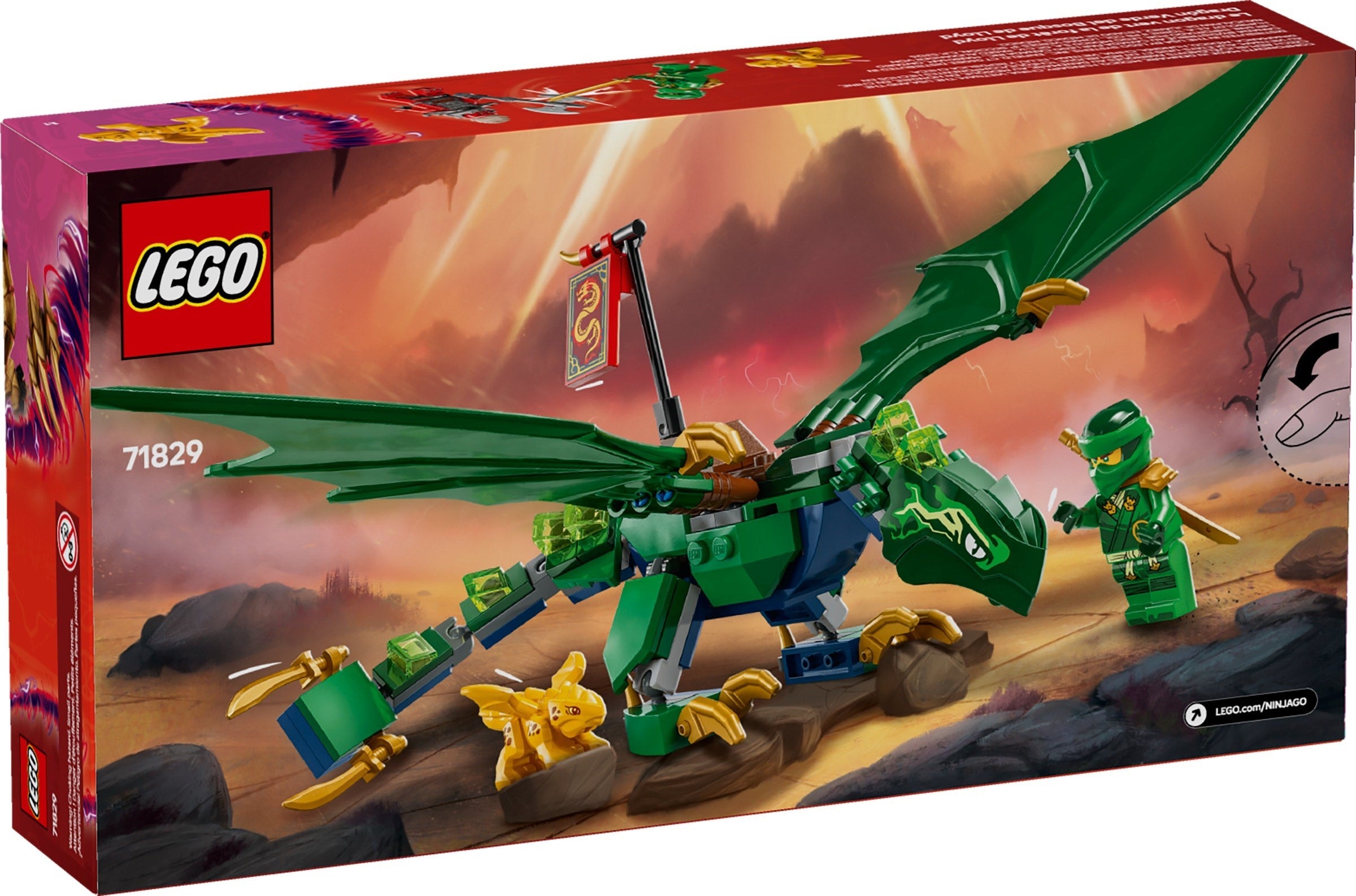 Lloyd's Green Forest Dragon 71829 | Ninjago | LEGO (image 2)