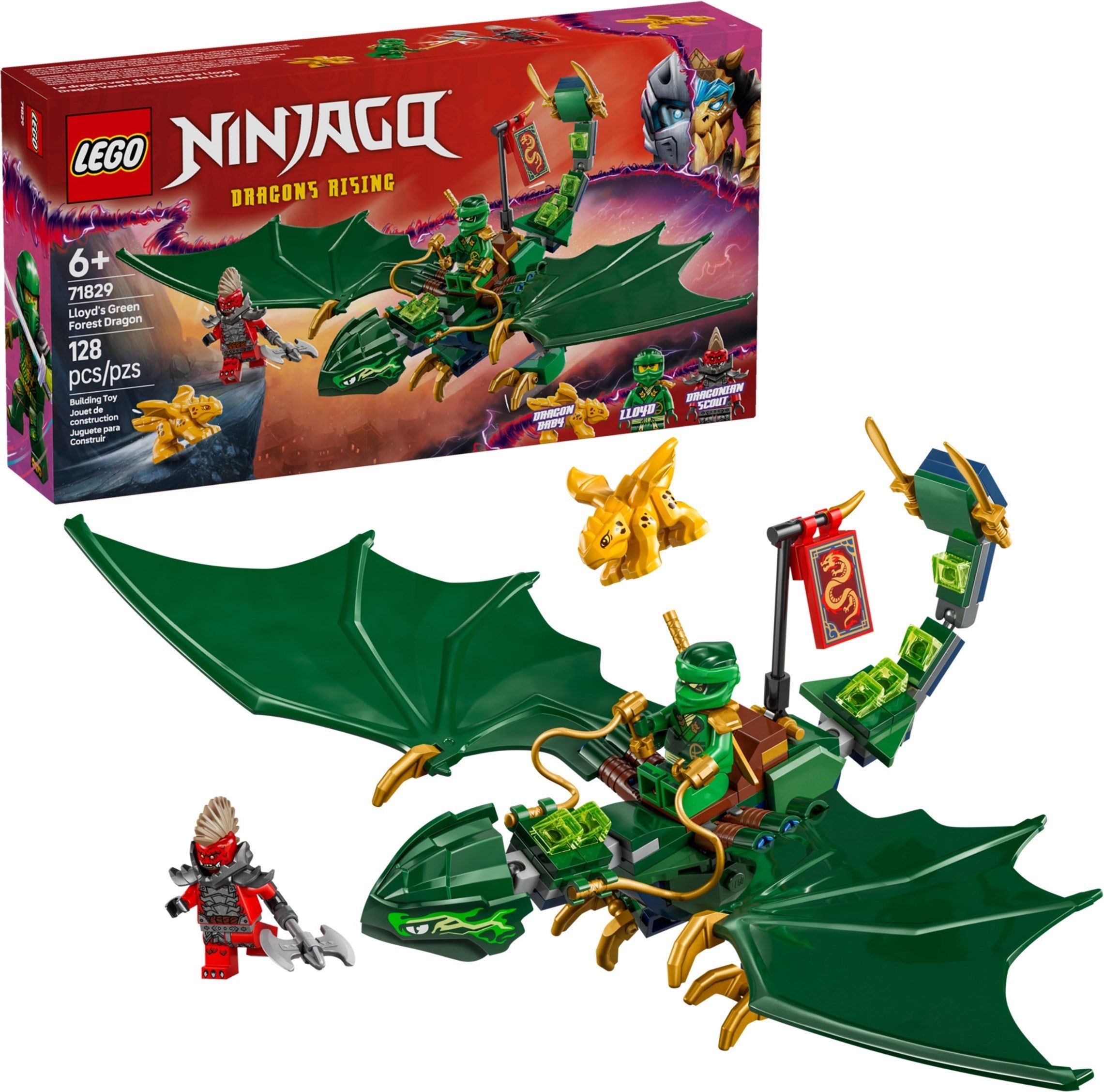 Lloyd's Green Forest Dragon 71829 | Ninjago | LEGO (image 3)
