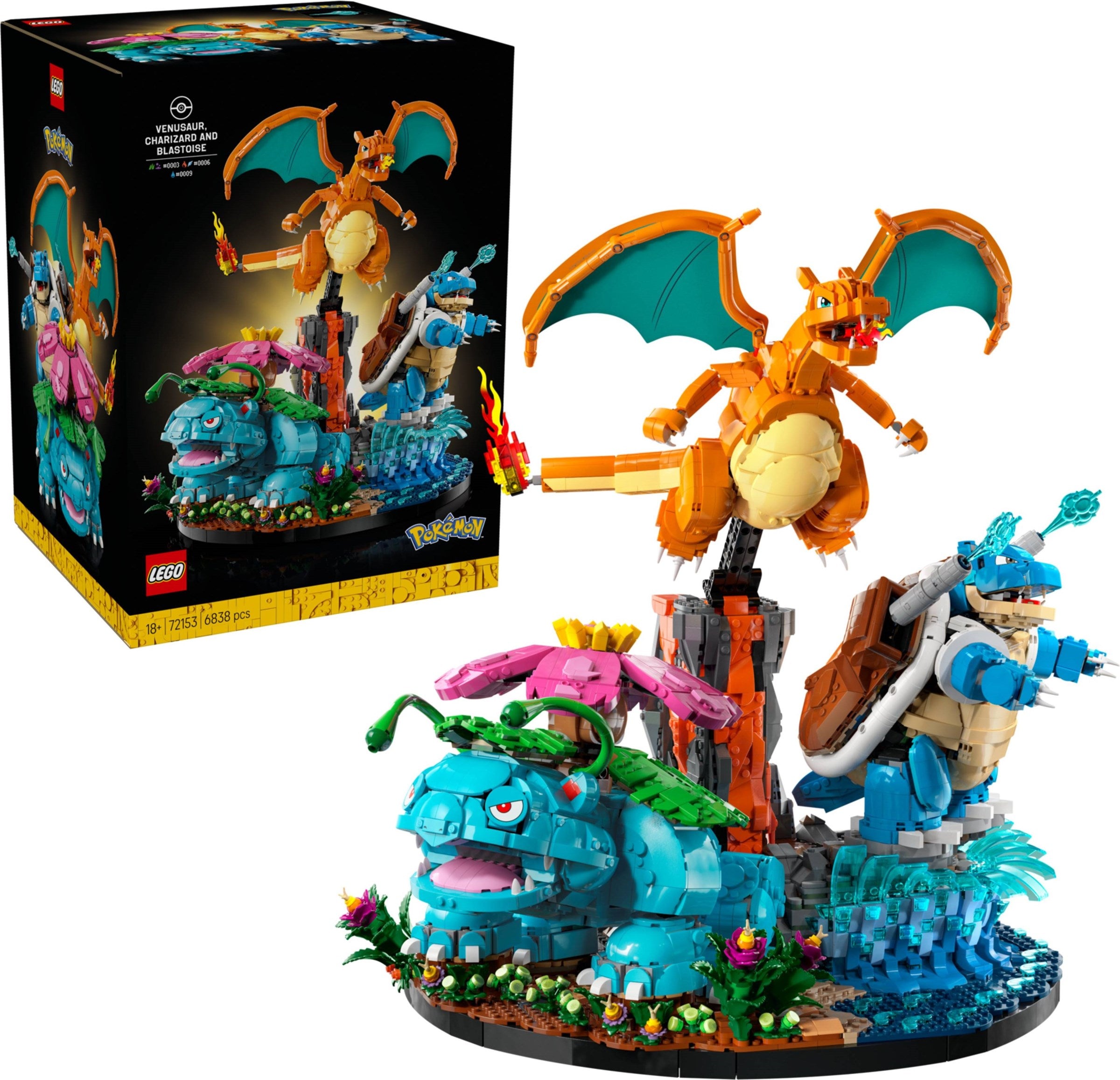 Venusaur, Charizard and Blastoise 72153 | Pokémon | LEGO (image 3)