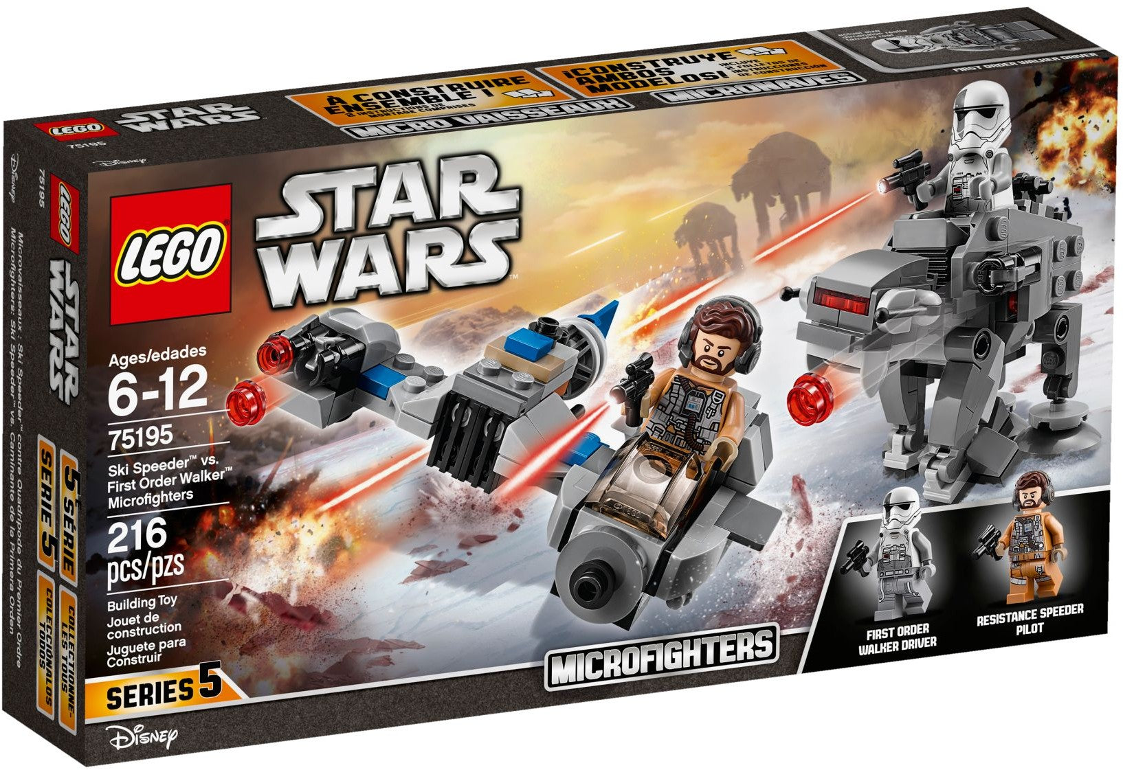 Ski Speeder vs. First Order Walker Microfighters 75195 | Star Wars | LEGO – image 2