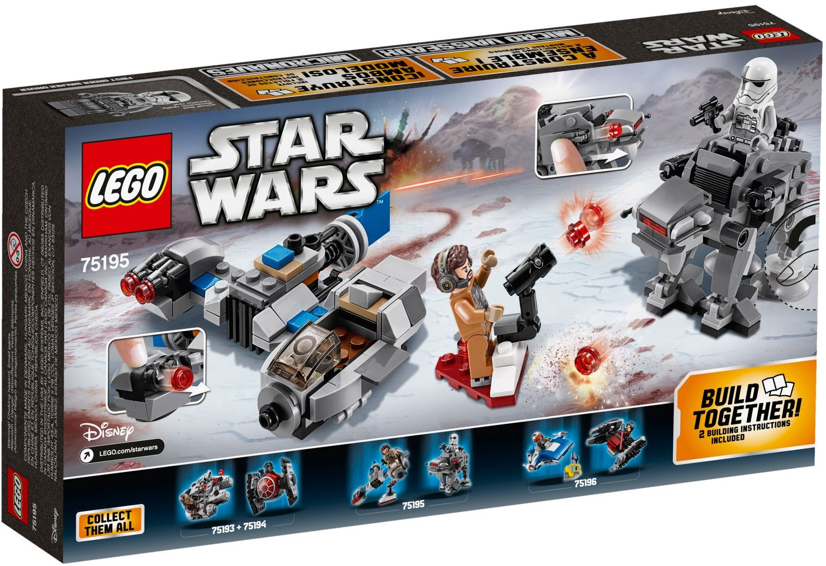 Ski Speeder vs. First Order Walker Microfighters 75195 | Star Wars | LEGO – image 3