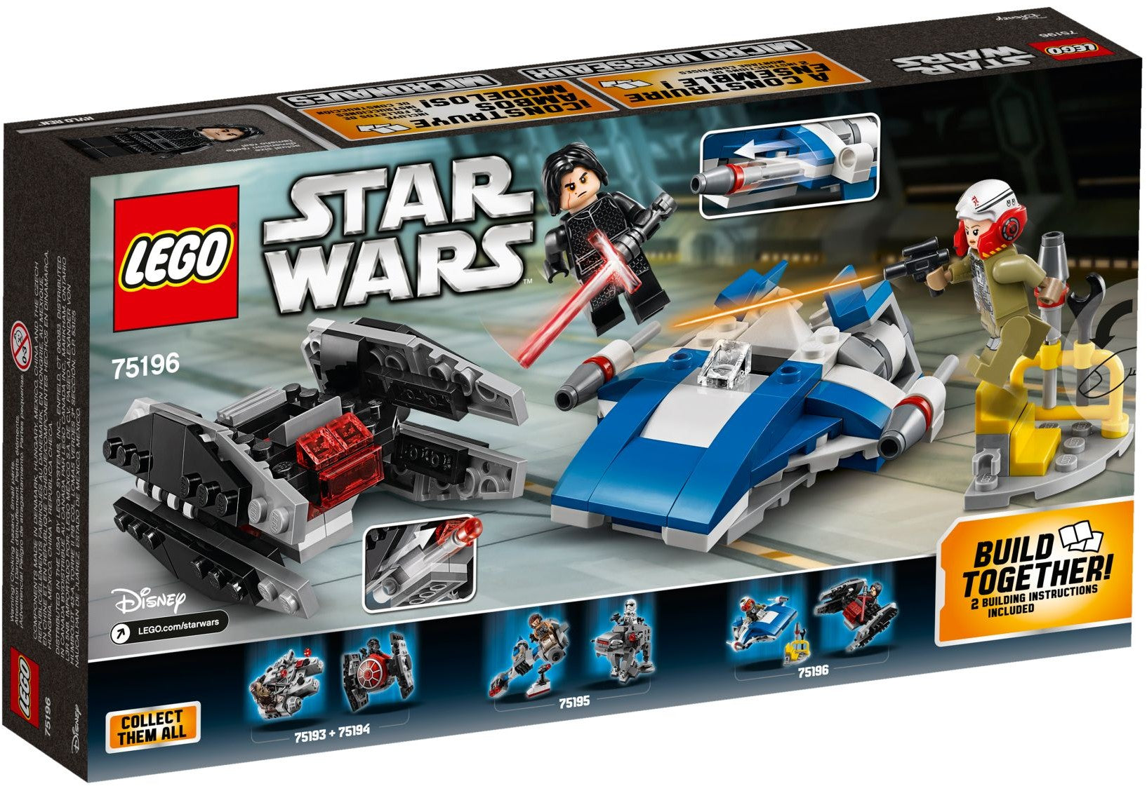 A-Wing Vs TIE Silencer Microfighters 75196 | Star Wars | LEGO