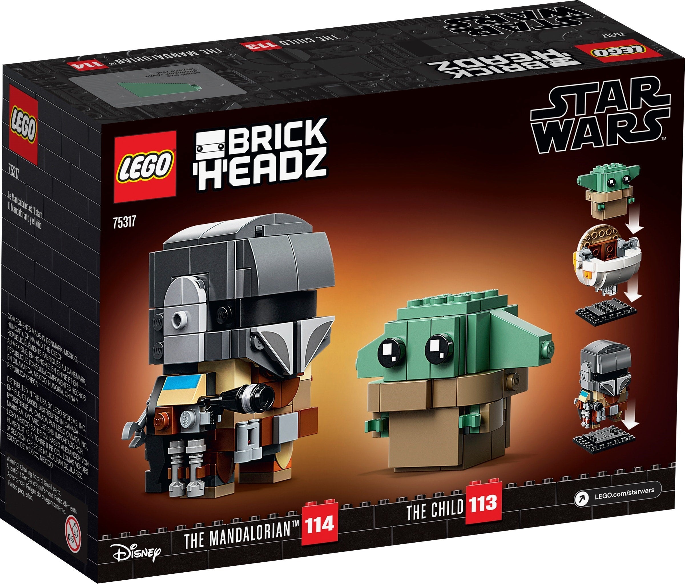 The Mandalorian & The Child 75317 | Brickheadz Star Wars | LEGO