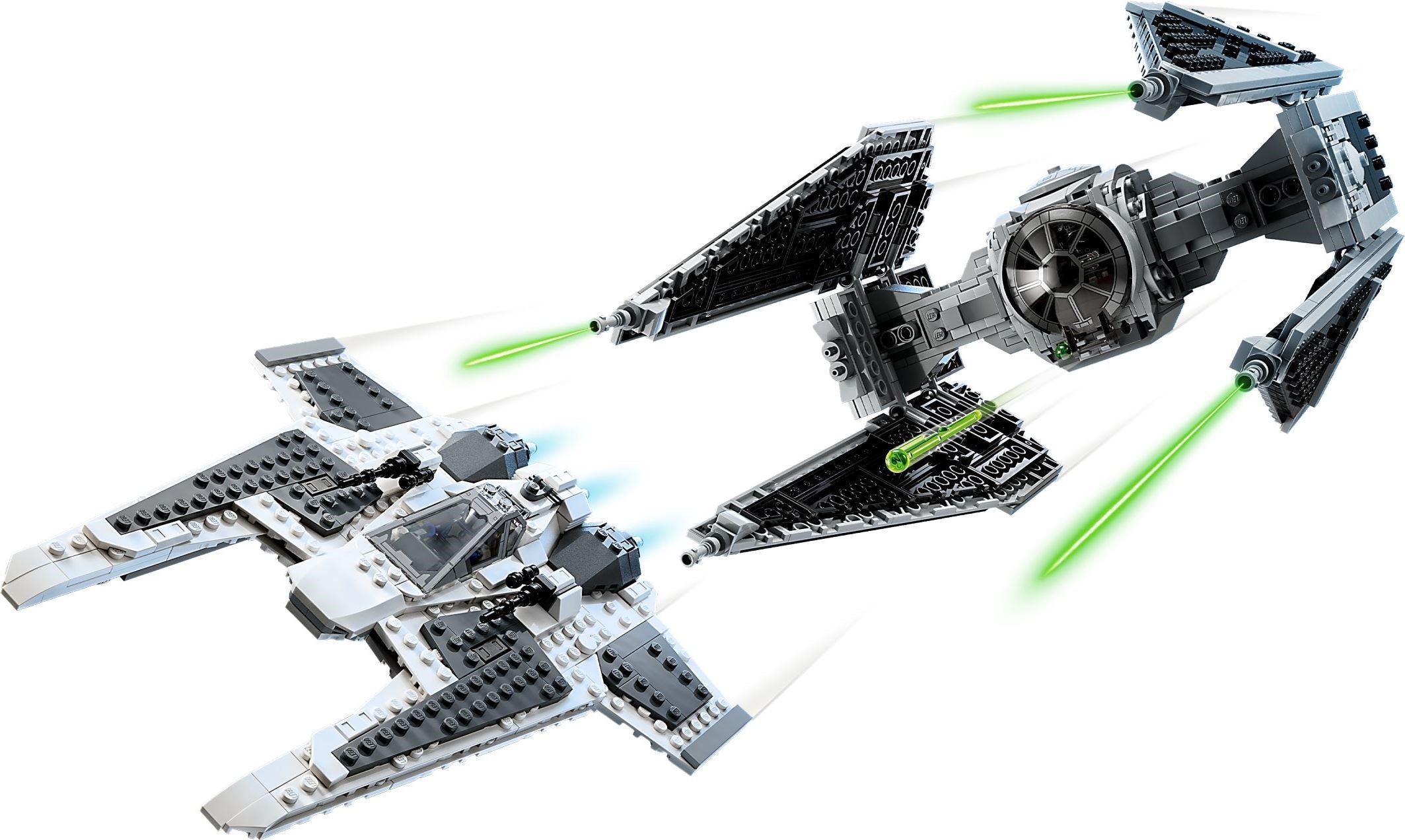 Mandalorian Fang Fighter v TIE Interceptor 75348 | Star Wars | LEGO