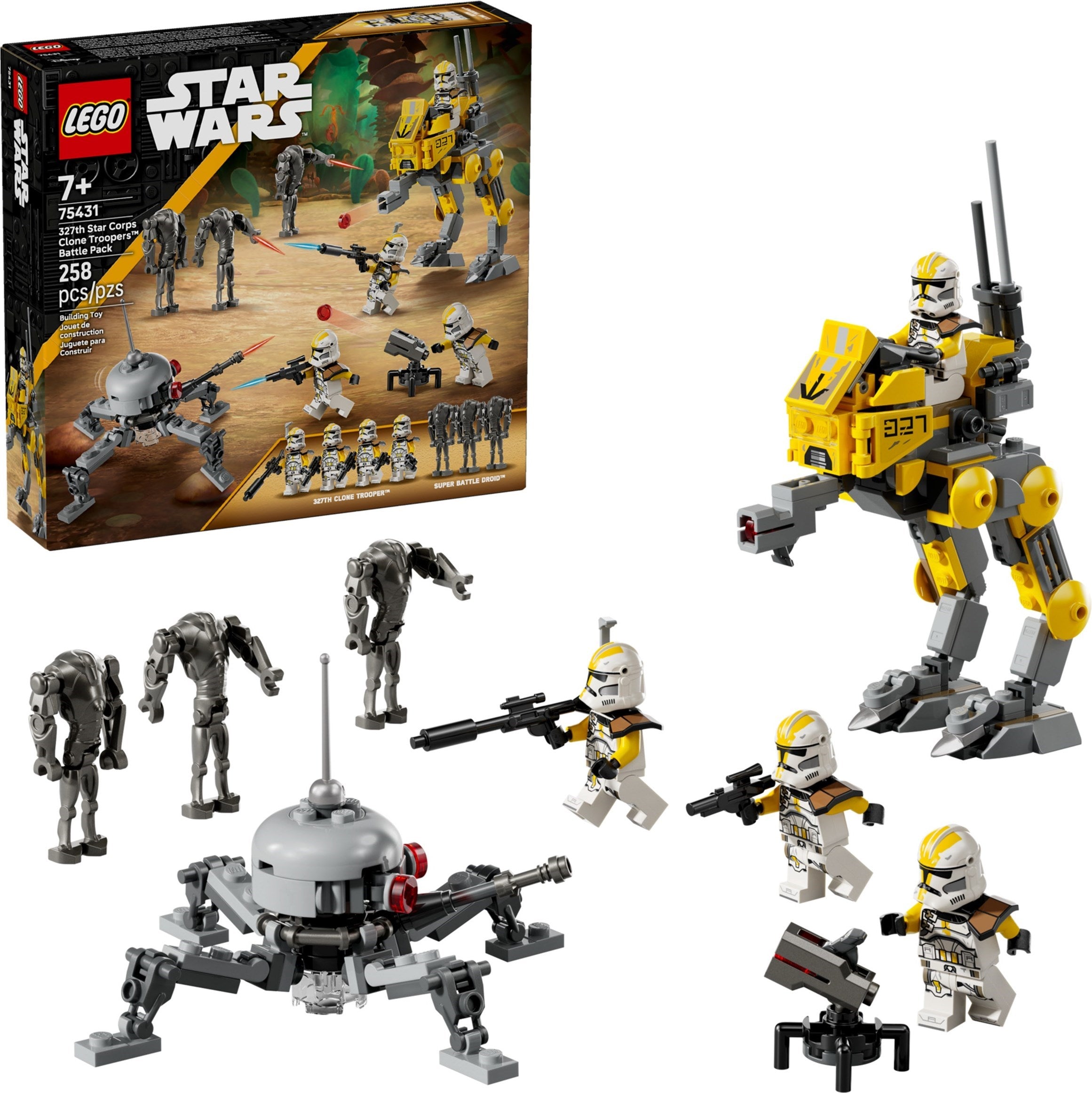 327th Star Corps Clone Troopers Battle Pack 75431 | Star Wars | LEGO