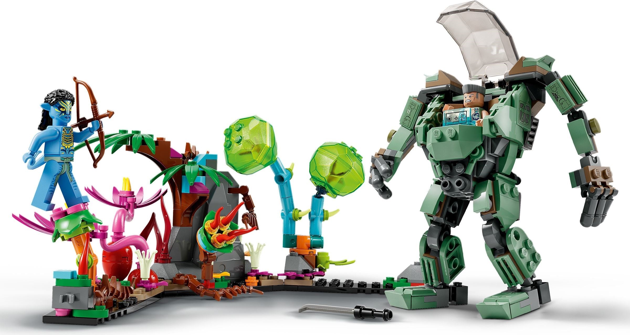 Neytiri & Thanator vs. AMP Suit Quaritch 75571 | Avatar | LEGO – image 8