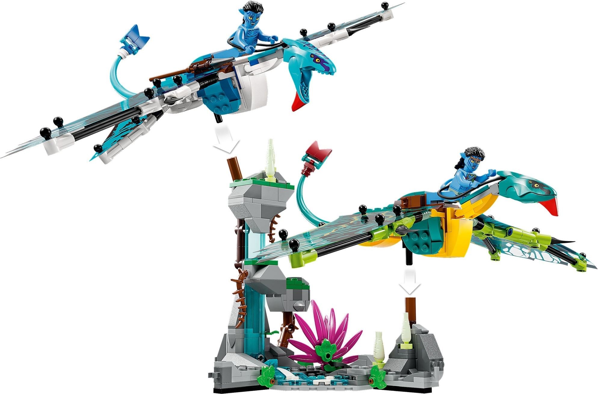 Jake & Neytiri's First Banshee Flight 75572 | Licenced Avatar | LEGO