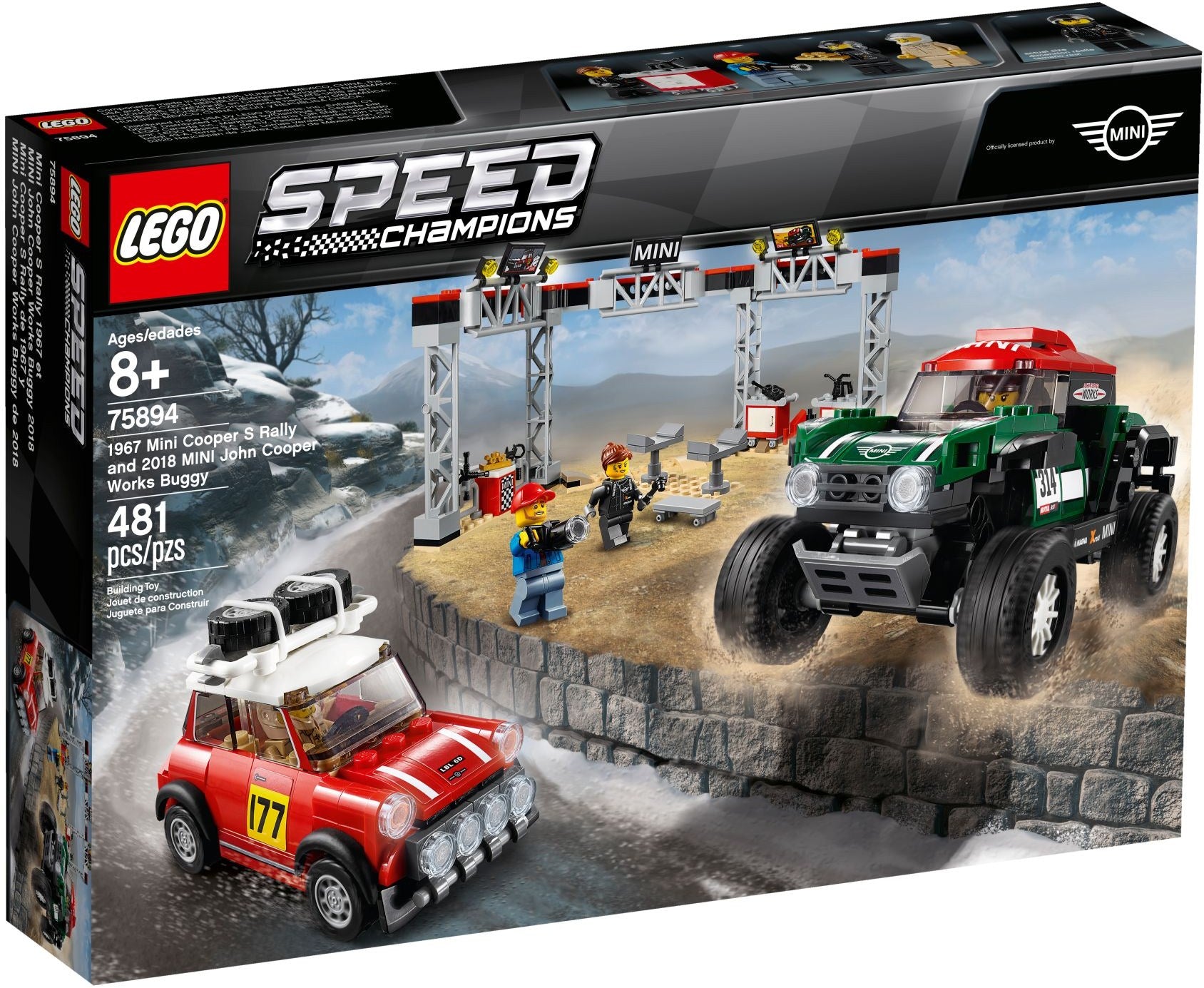 1967 Mini Cooper S Rally and 2018 MINI John Cooper Works Buggy 75894 | Speed Champions | LEGO – image 2