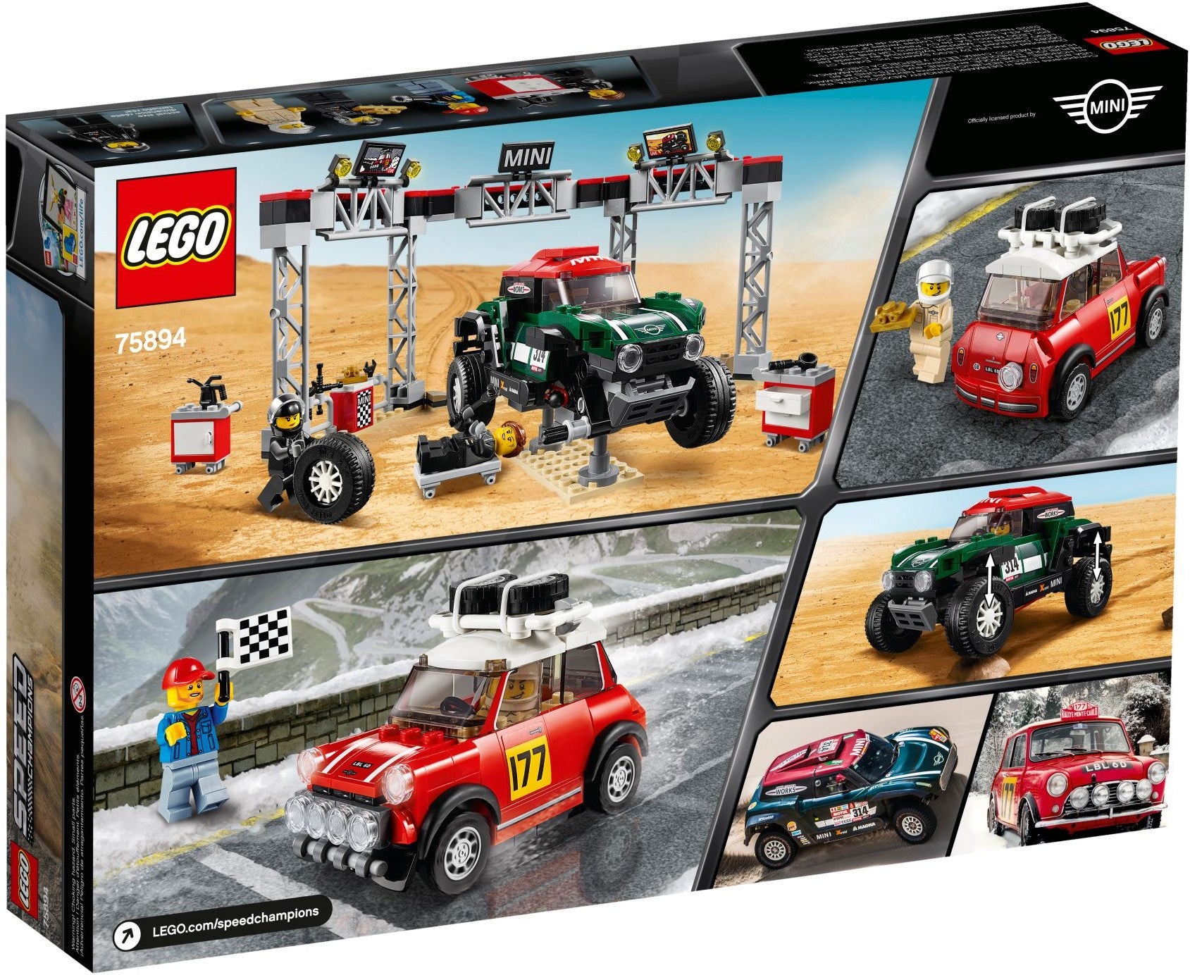 1967 Mini Cooper S Rally and 2018 MINI John Cooper Works Buggy 75894 | Speed Champions | LEGO – image 5