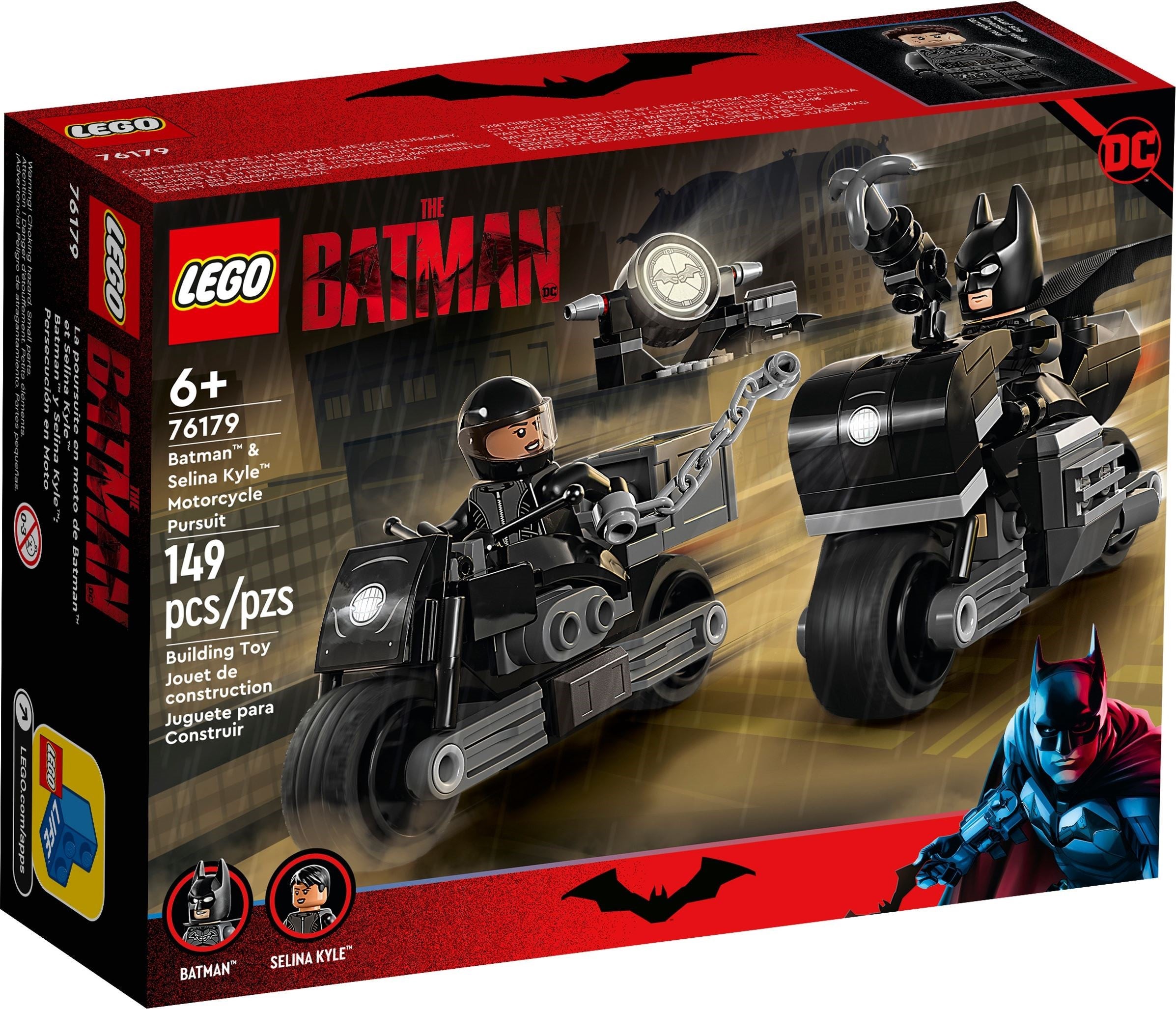 Batman & Selina Kyle Motorcycle Pursuit 76179 | DC Comics Super Heroes | LEGO – image 2