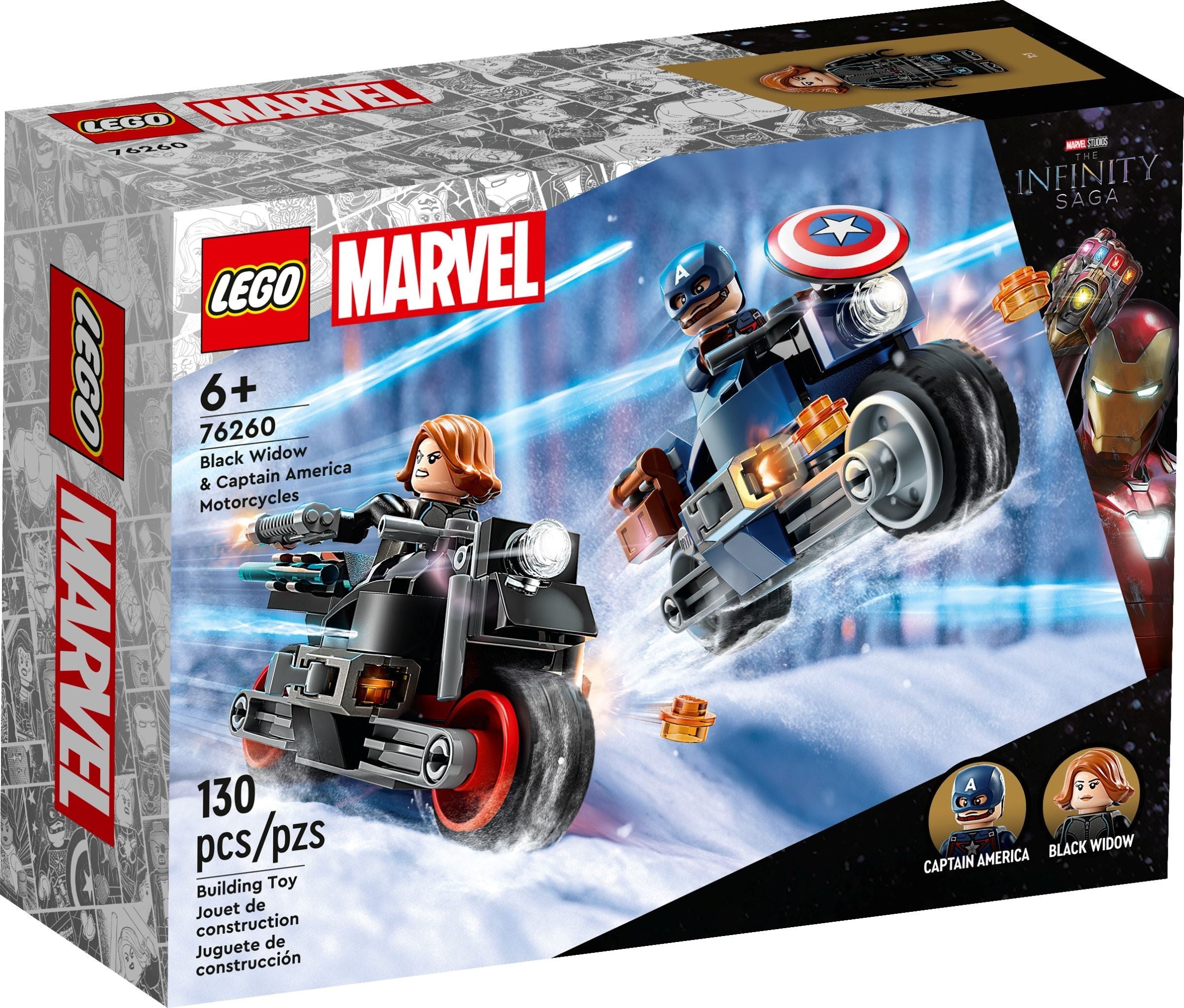 Black Widow & Captain America Motorcycles 76260 | Marvel Super Heroes | LEGO – image 2
