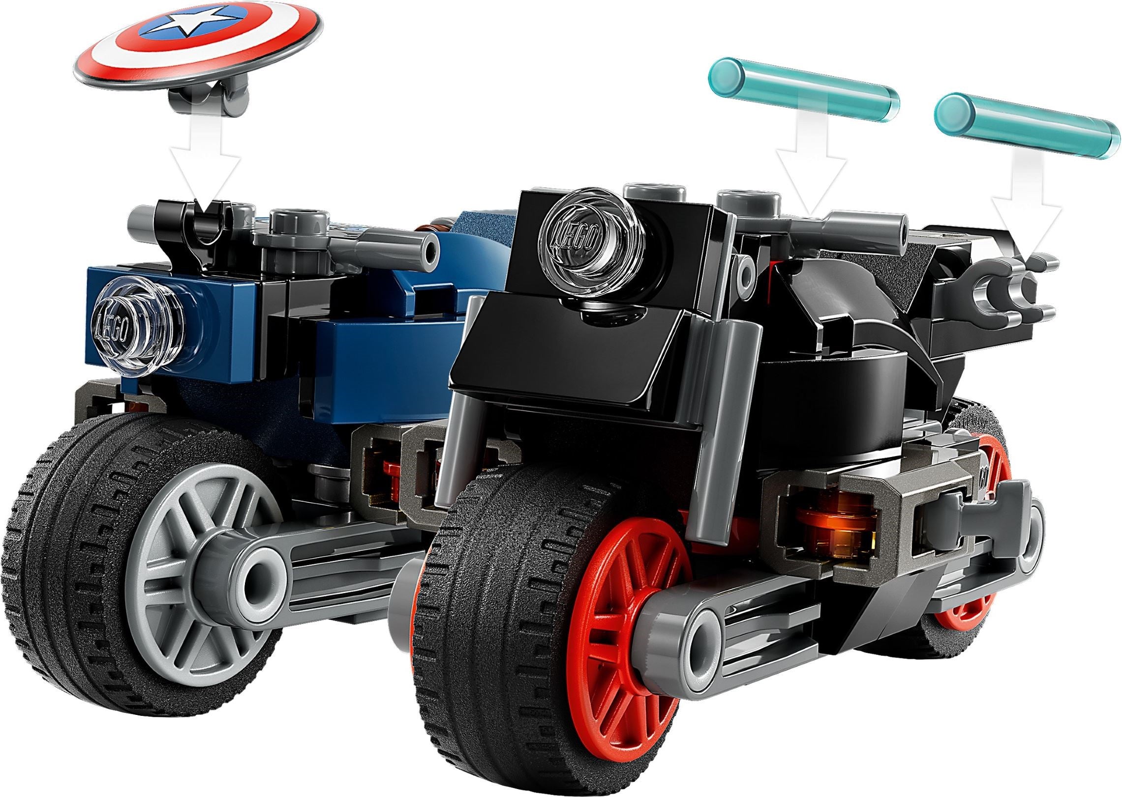 Black Widow & Captain America Motorcycles 76260 | Marvel Super Heroes | LEGO – image 4