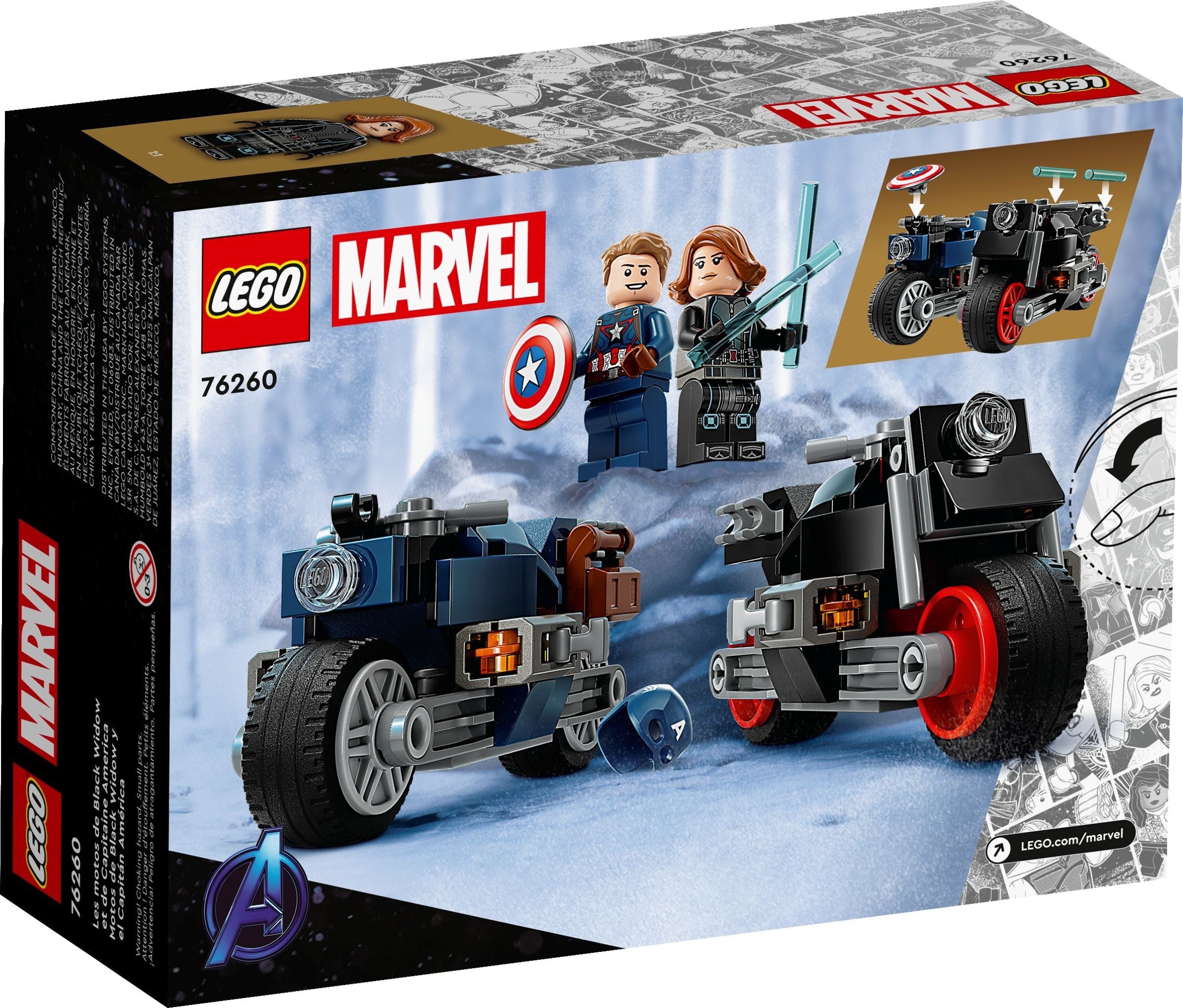 Black Widow & Captain America Motorcycles 76260 | Marvel Super Heroes | LEGO – image 6