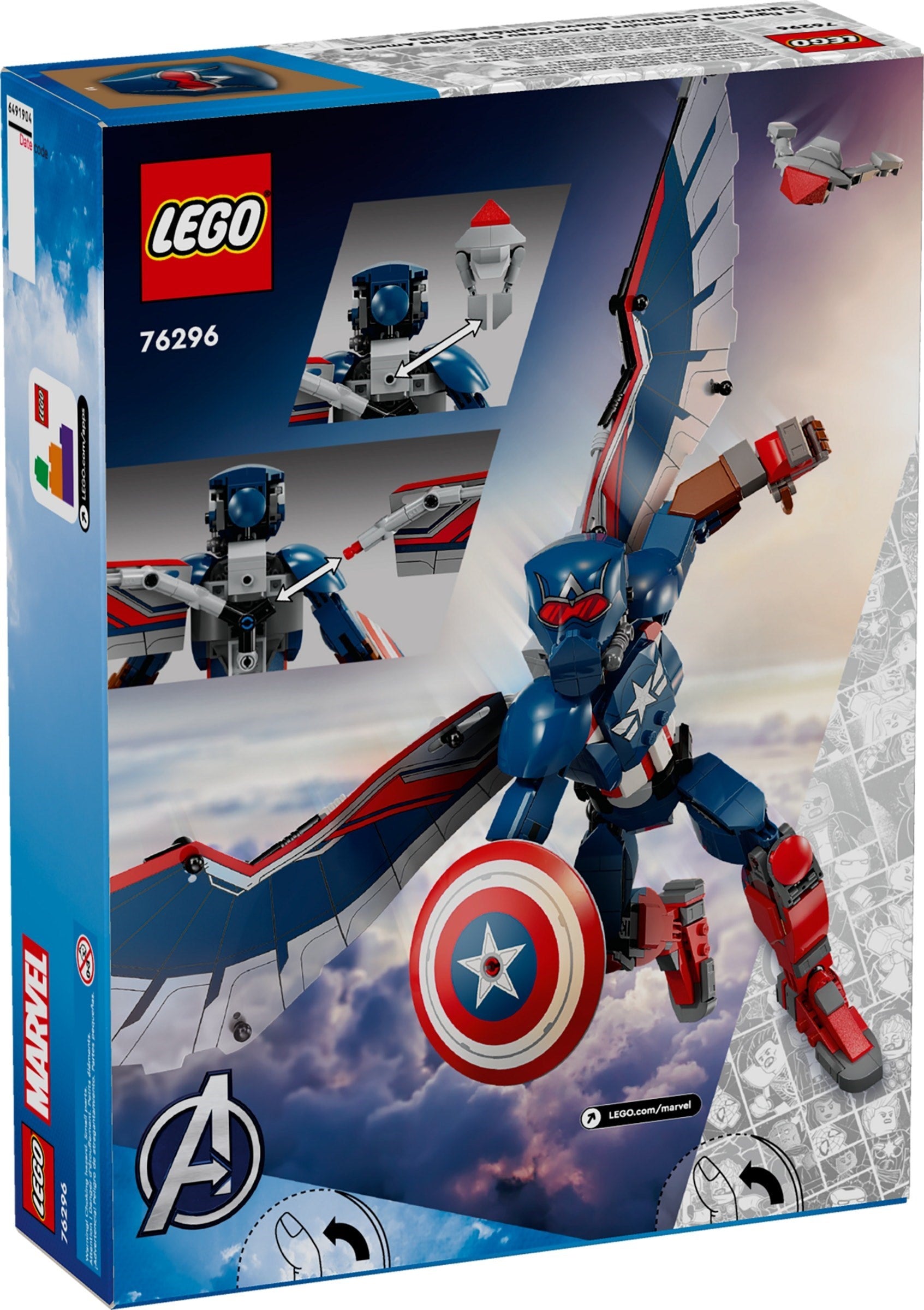 New Captain America Construction Figure 76296 | Marvel Super Heroes | LEGO – image 2