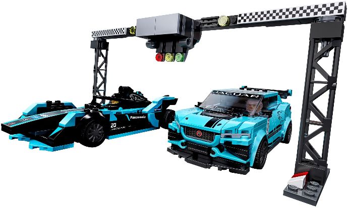 Formula E Panasonic Jaguar Racing GEN2 Car & Jaguar I-PACE eTROPHY 76898 | Speed Champions | LEGO