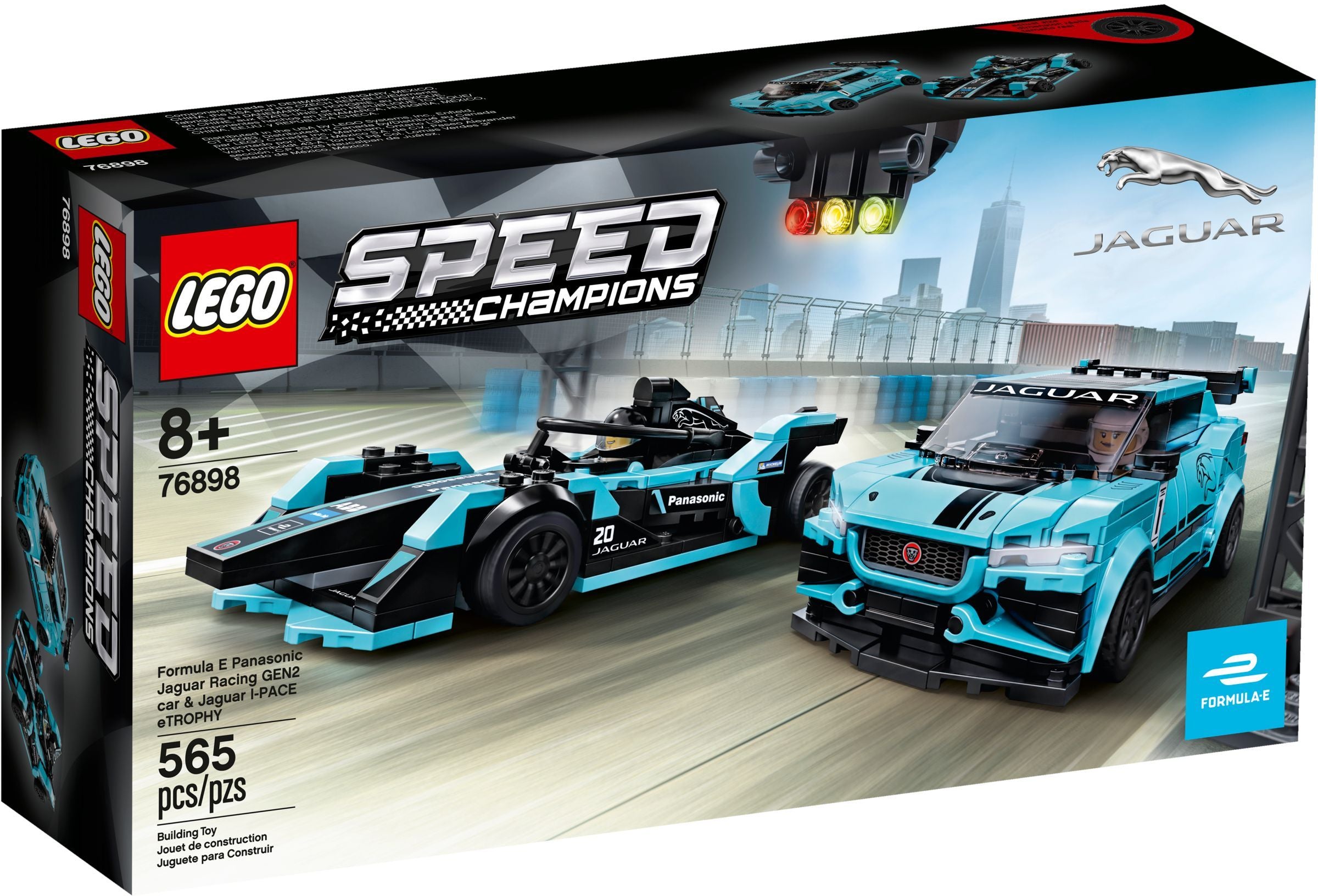 Formula E Panasonic Jaguar Racing GEN2 Car & Jaguar I-PACE eTROPHY 76898 | Speed Champions | LEGO – image 2