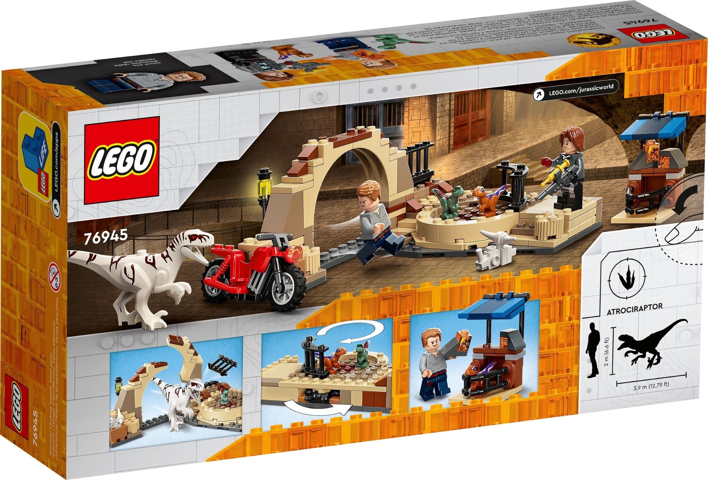 Atrociraptor Dinosaur: Bike Chase 76945 | Jurassic World | LEGO – image 7