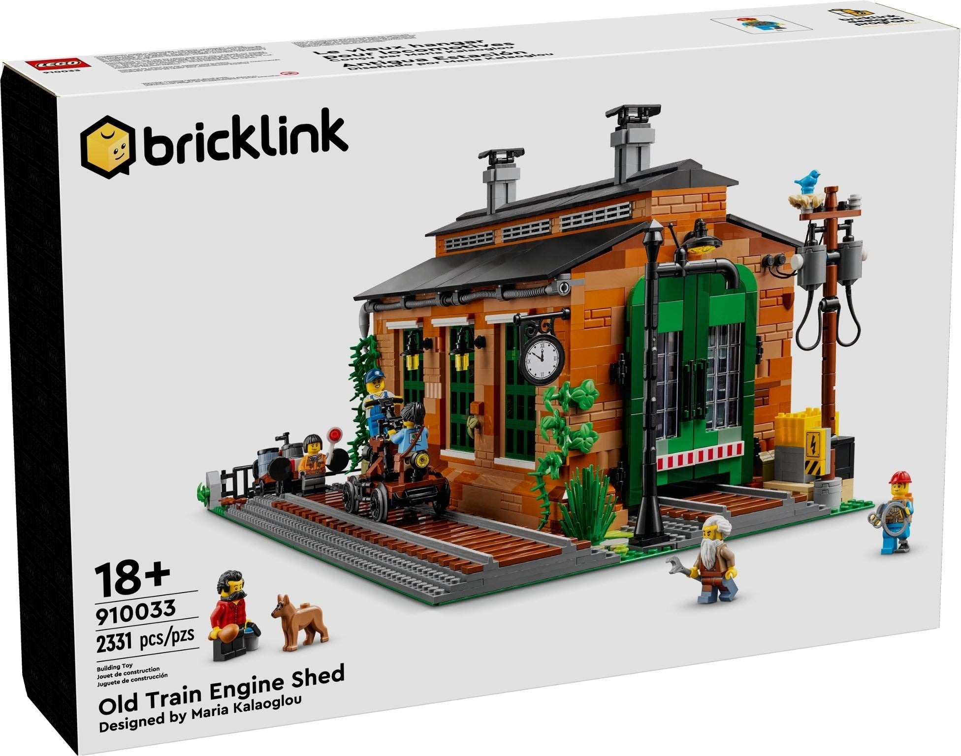 Old Train Engine Shed 910033| Brick Link Designer Program | LEGO
