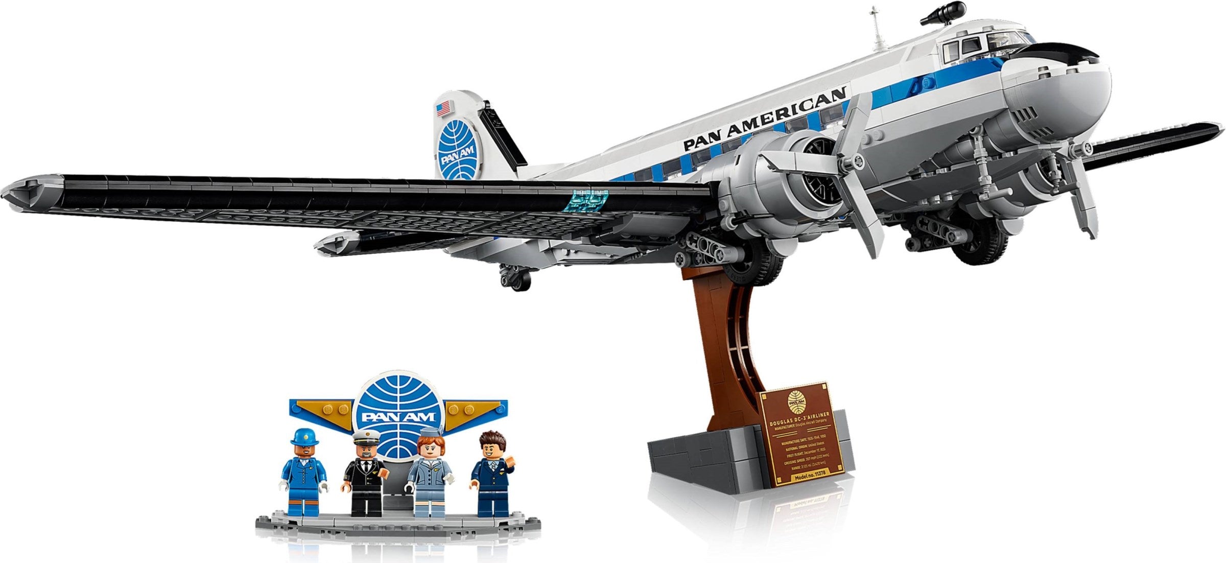 Douglas DC-3 PAN AM Airliner 11378 | Icons | LEGO (image 18)