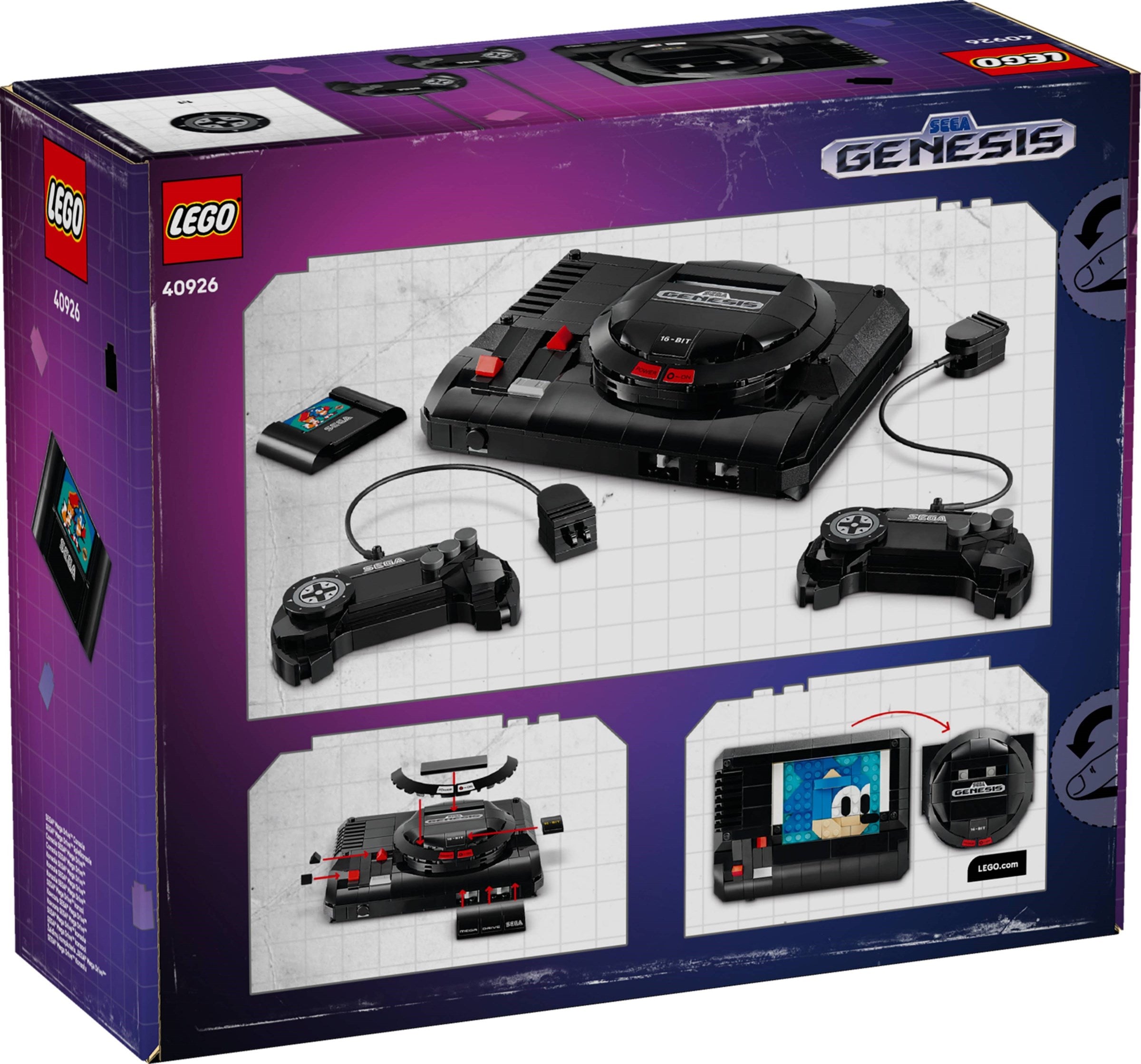 SEGA Genesis Console 40926 | Sonic the Hedgehog | LEGO (image 2)