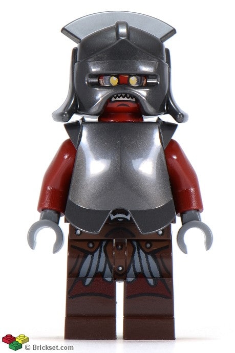 Uruk-Hai-Helmet and Armor LOR008 | Lord of the Rings Minifigure | LEGO