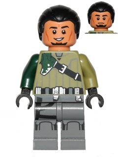 Kanan Jarrus-Black Hair and Eyebrows SW0577 | Star Wars Minifigure | LEGO