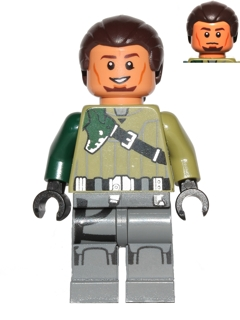 Kanan Jarrus-Dark Brown Hair SW0602 | Star Wars Minifigure | LEGO